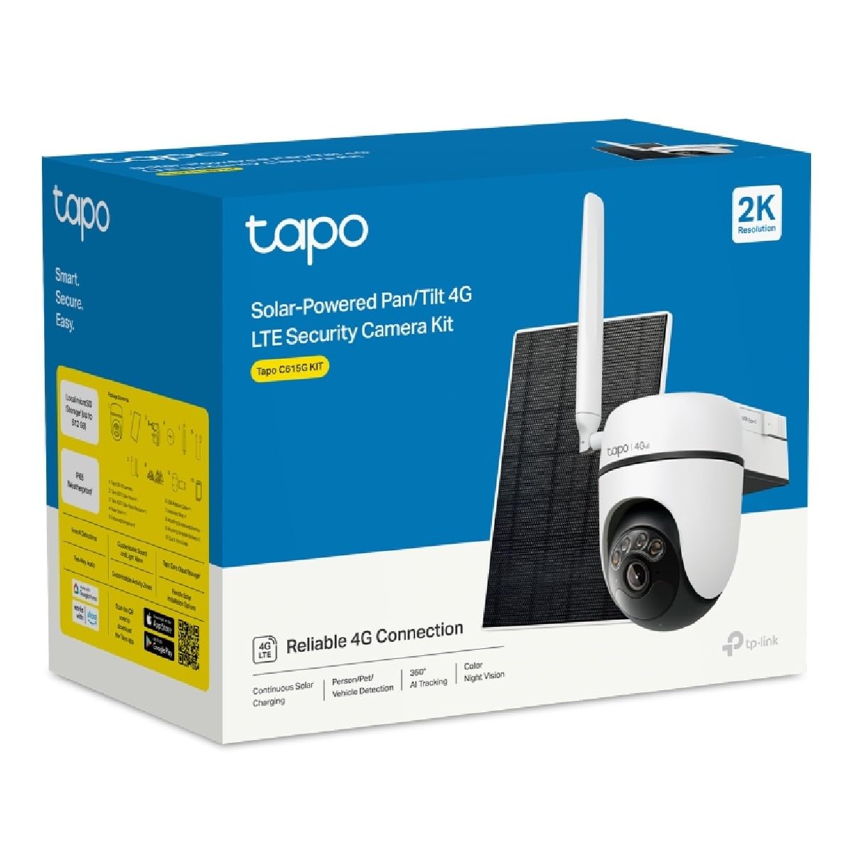 TP-LINK Solar-Powered Pan/Tilt 4G LTE Security Camera Kit