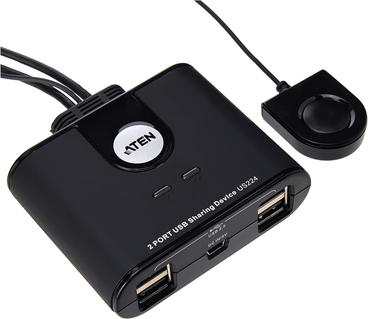 ATEN US224 commutateur écran, clavier et souris Noir