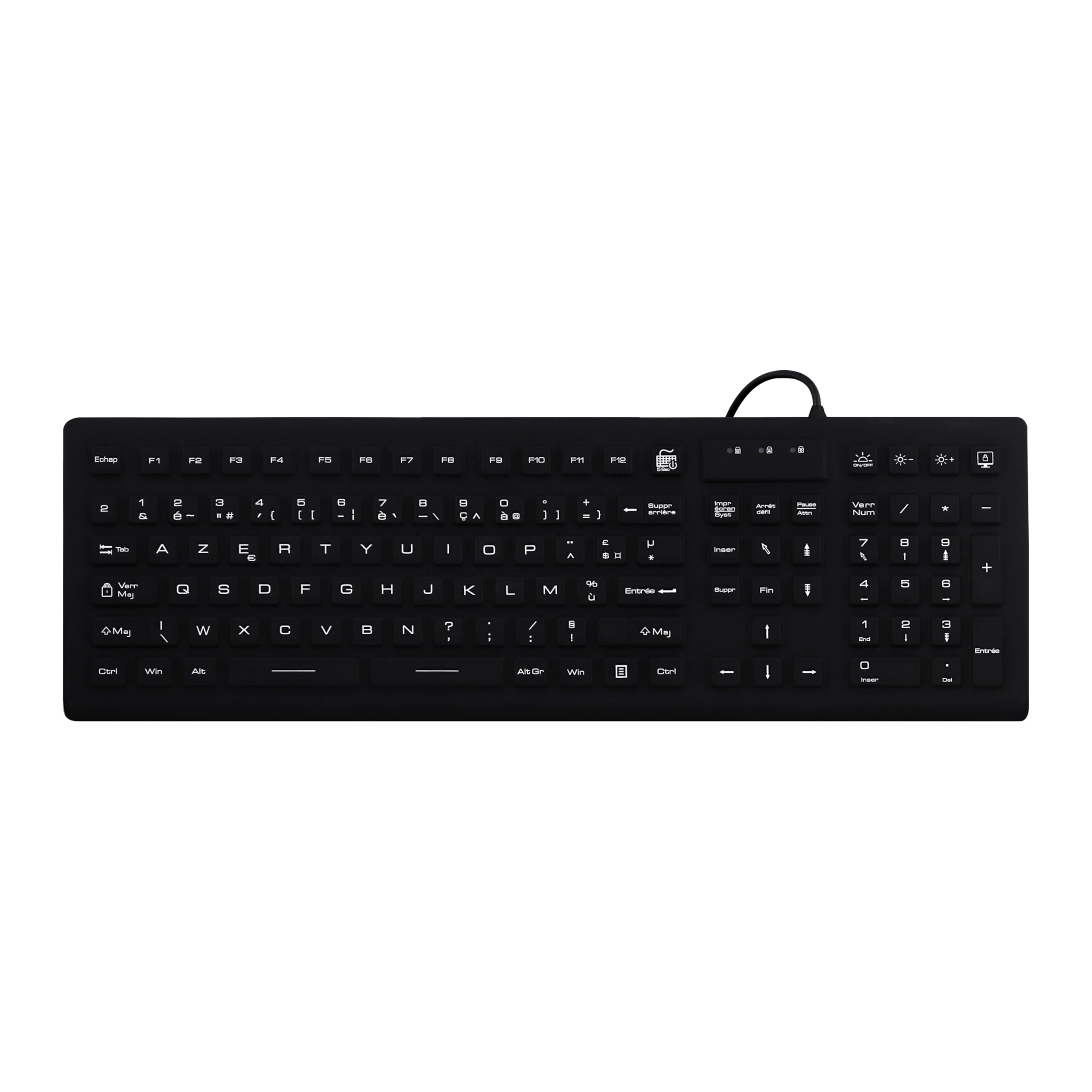 TNB IP68 medical wired keyboard (FR)