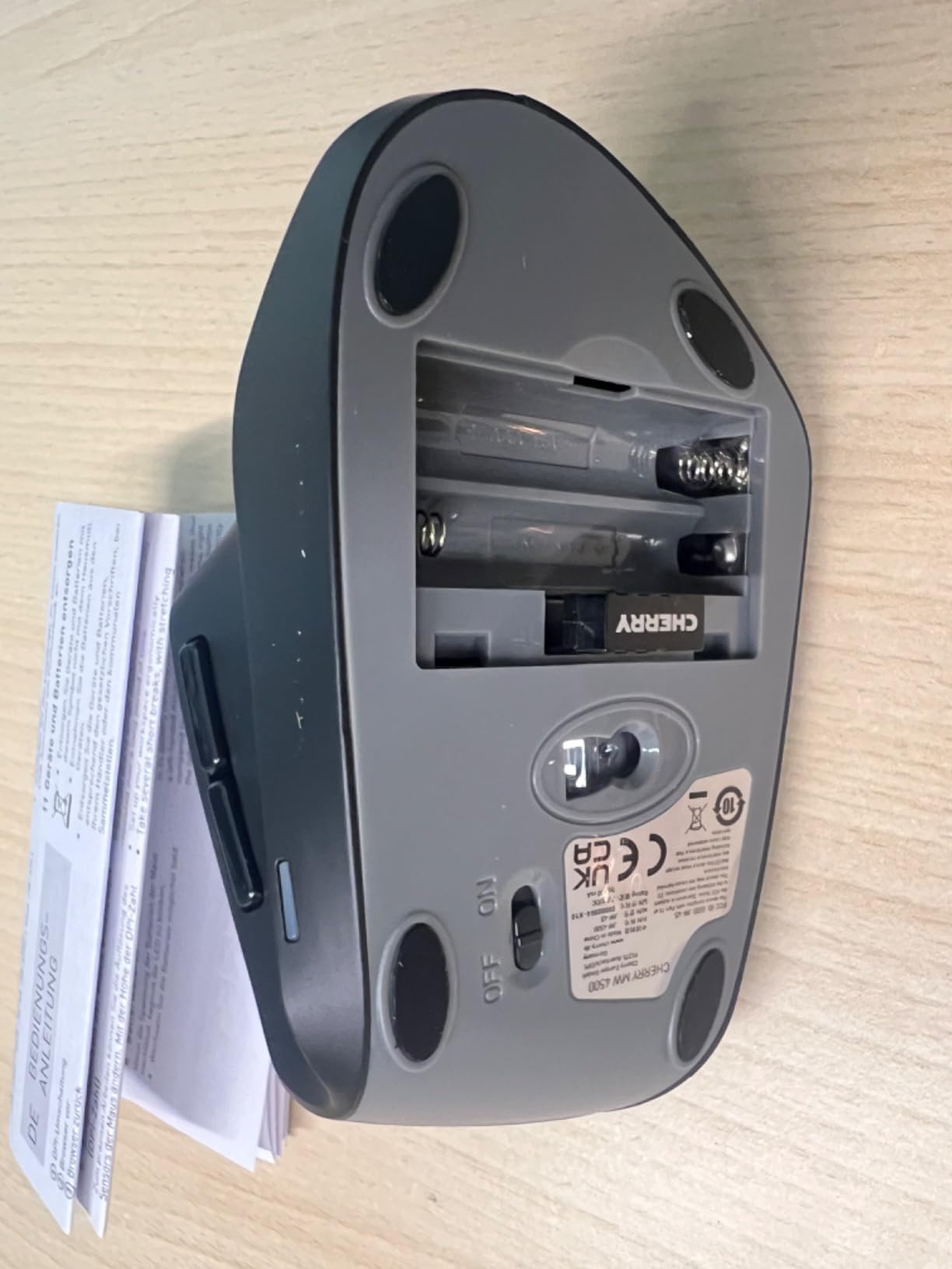 CHERRY Souris MW-4500 LEFT sans fil USB noire