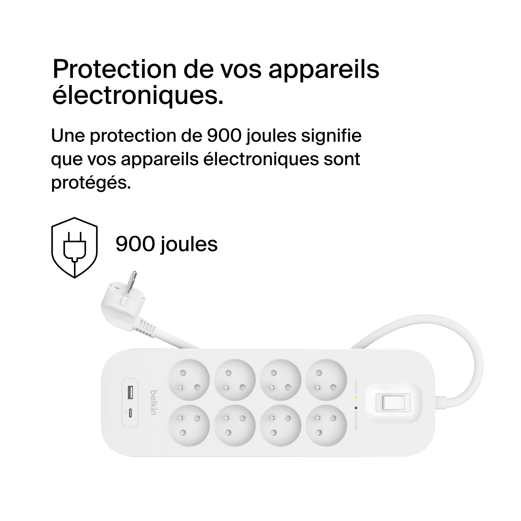 BELKIN Surge Protection with USB C 8 Outlet