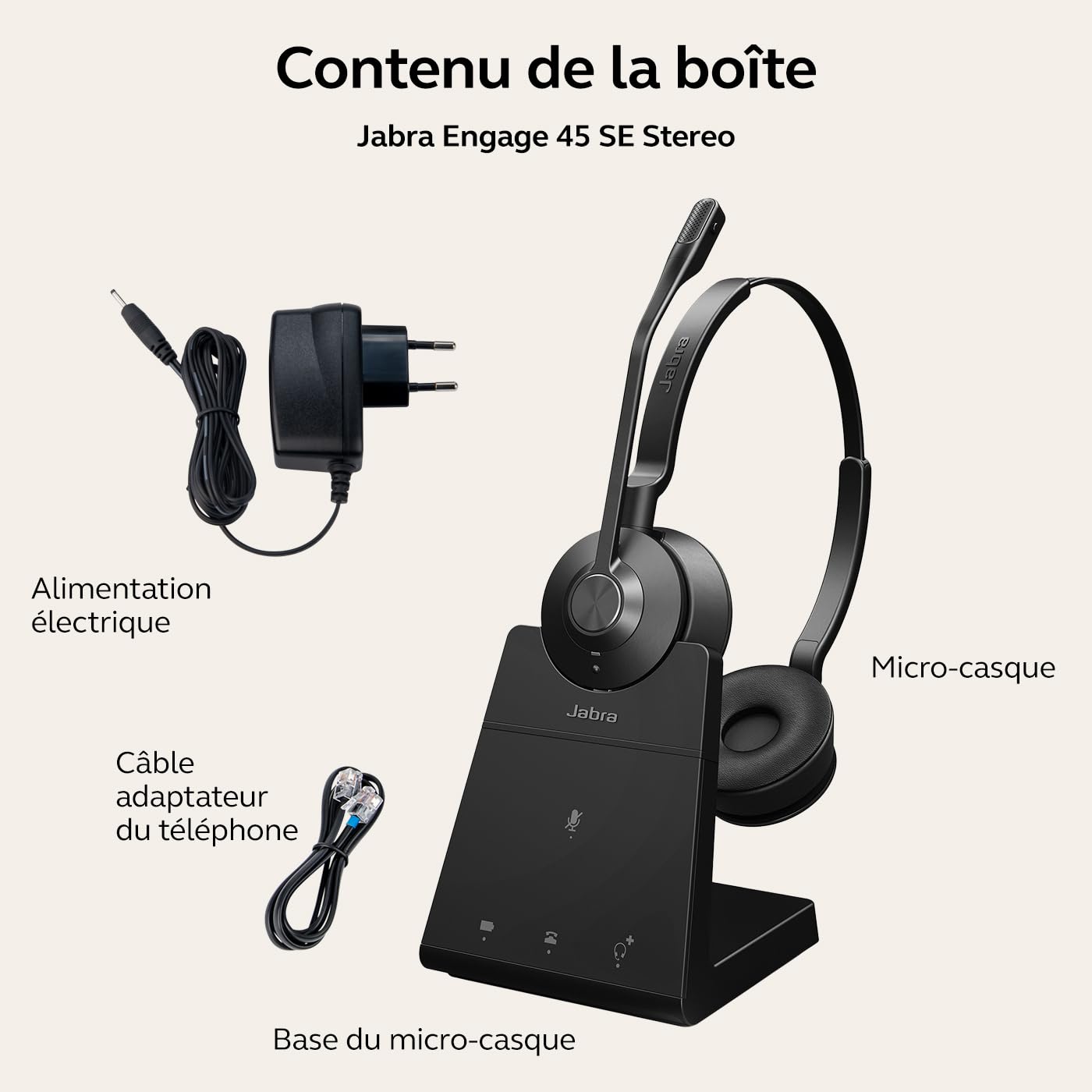 Jabra Engage 45 SE version Stereo - EMEA