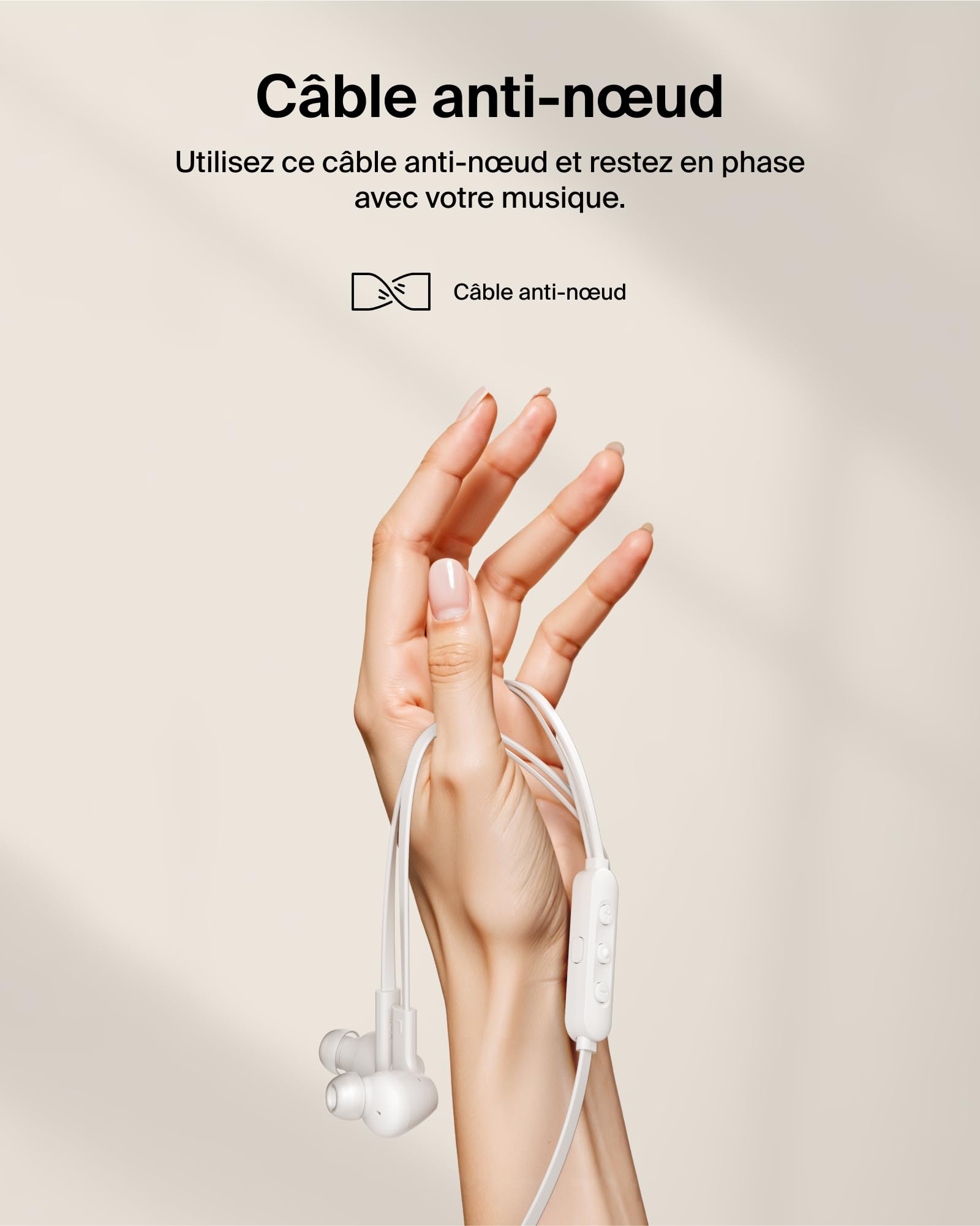 BELKIN SoundForm ANC Wired Eearbuds USB-C White