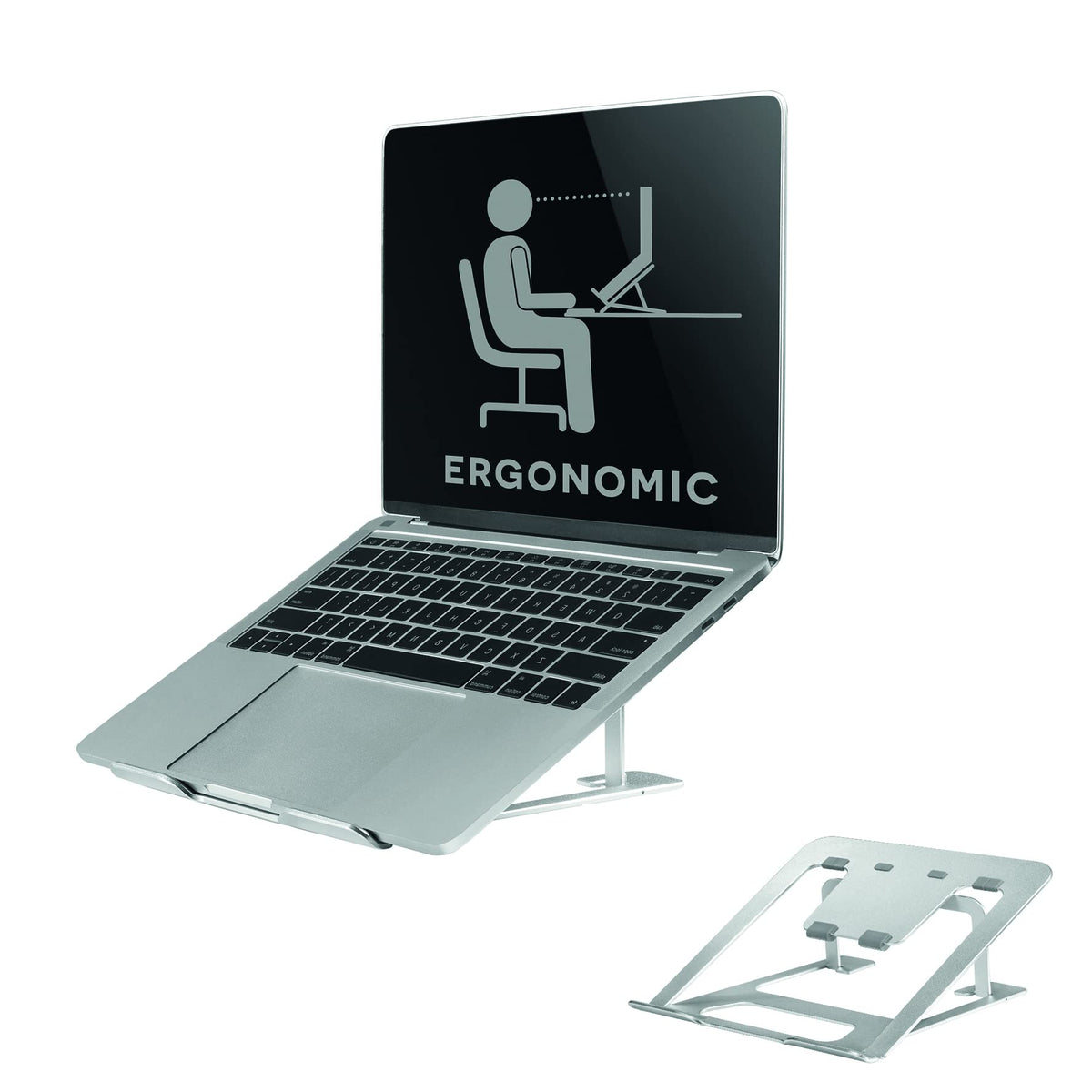 NEOMOUNTS NSLS085SILVER Support pour ordinateur portable 10-17p - pliable - compact - universel