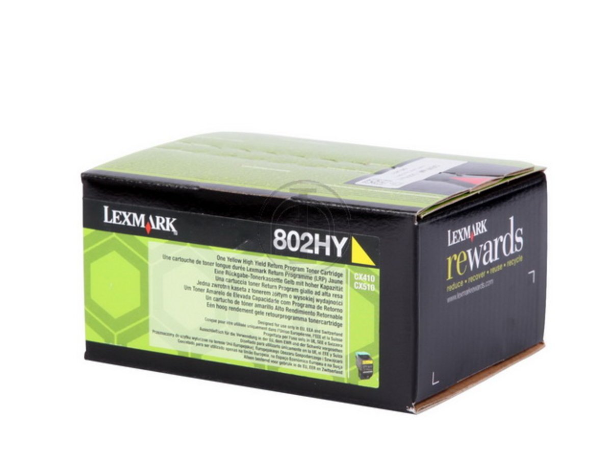 Toner LEXMARK 80C2HY0 802HY - Yellow