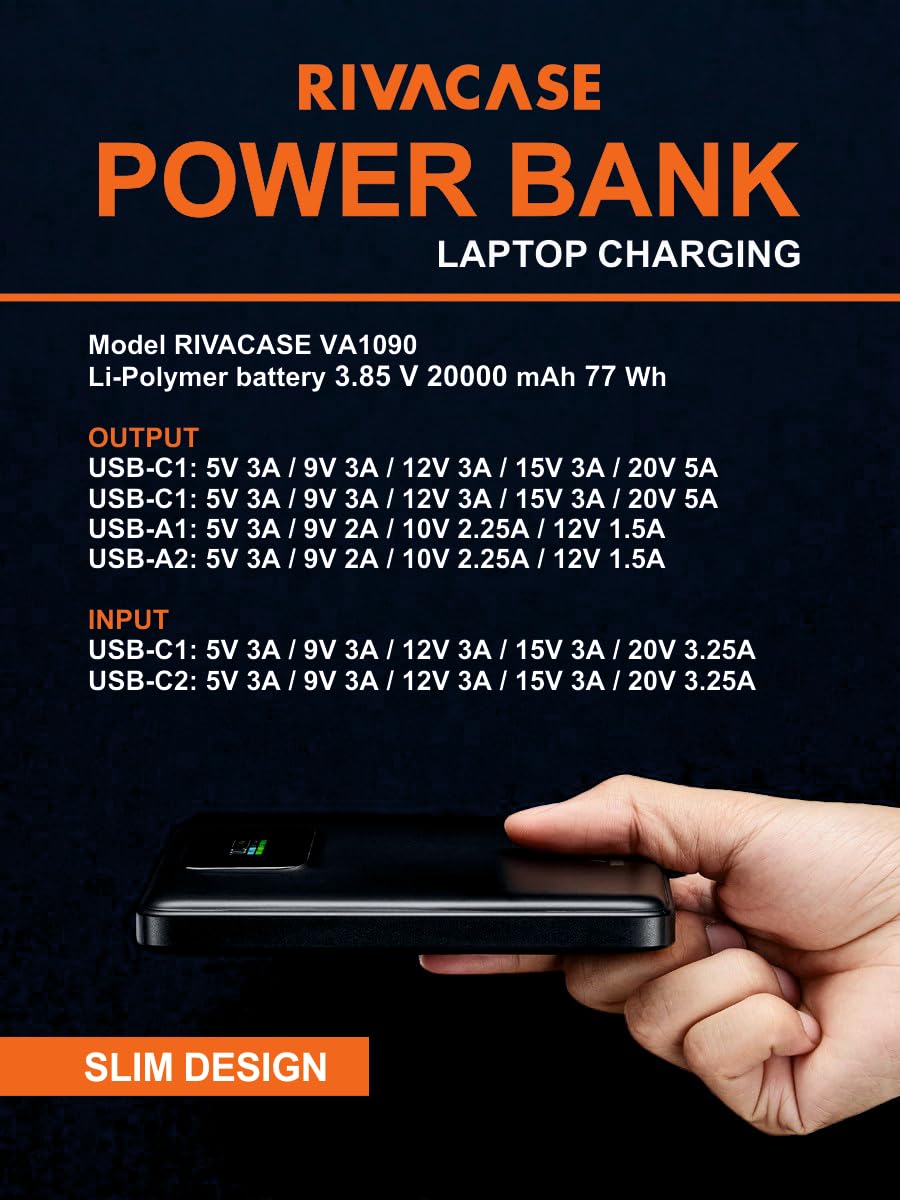 RIVACASE Powerbank VA1090 20000 mAh