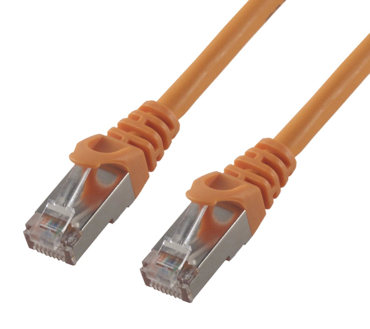 MCL RJ45 CAT 6 F/UTP 100percent copper network cable 2.0m Orange