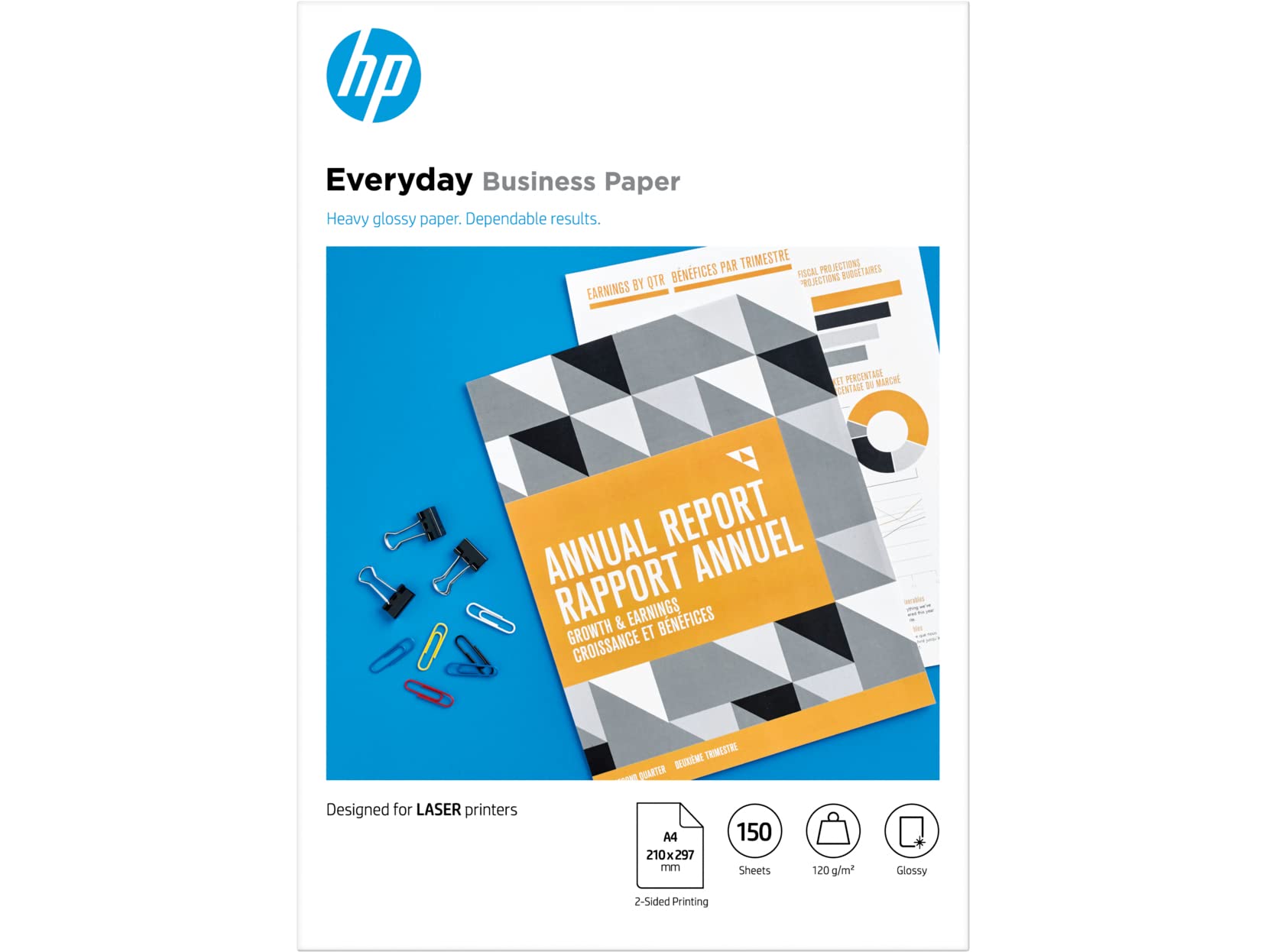 HP e-day Gls LJ A4 120g 150sh FSC Paper
