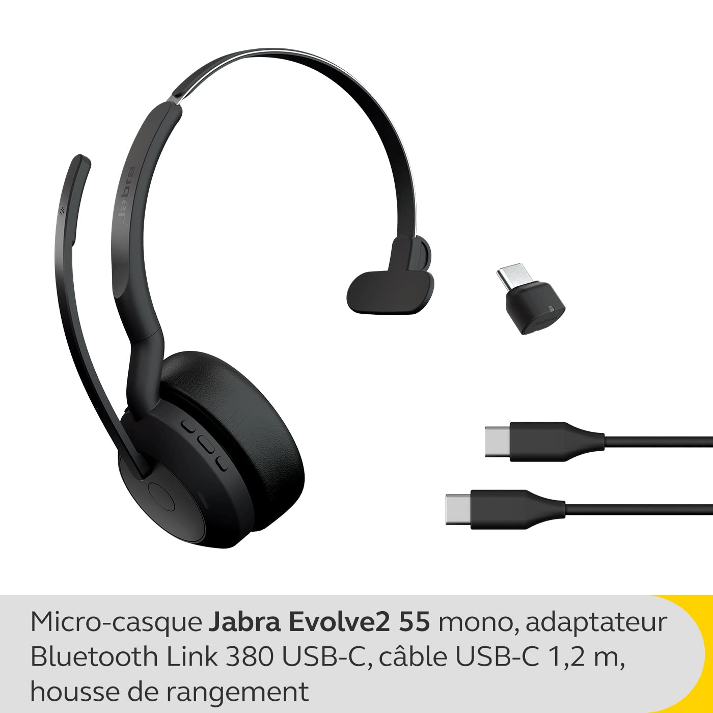 Jabra Evolve2 55 Link380c MS Mono