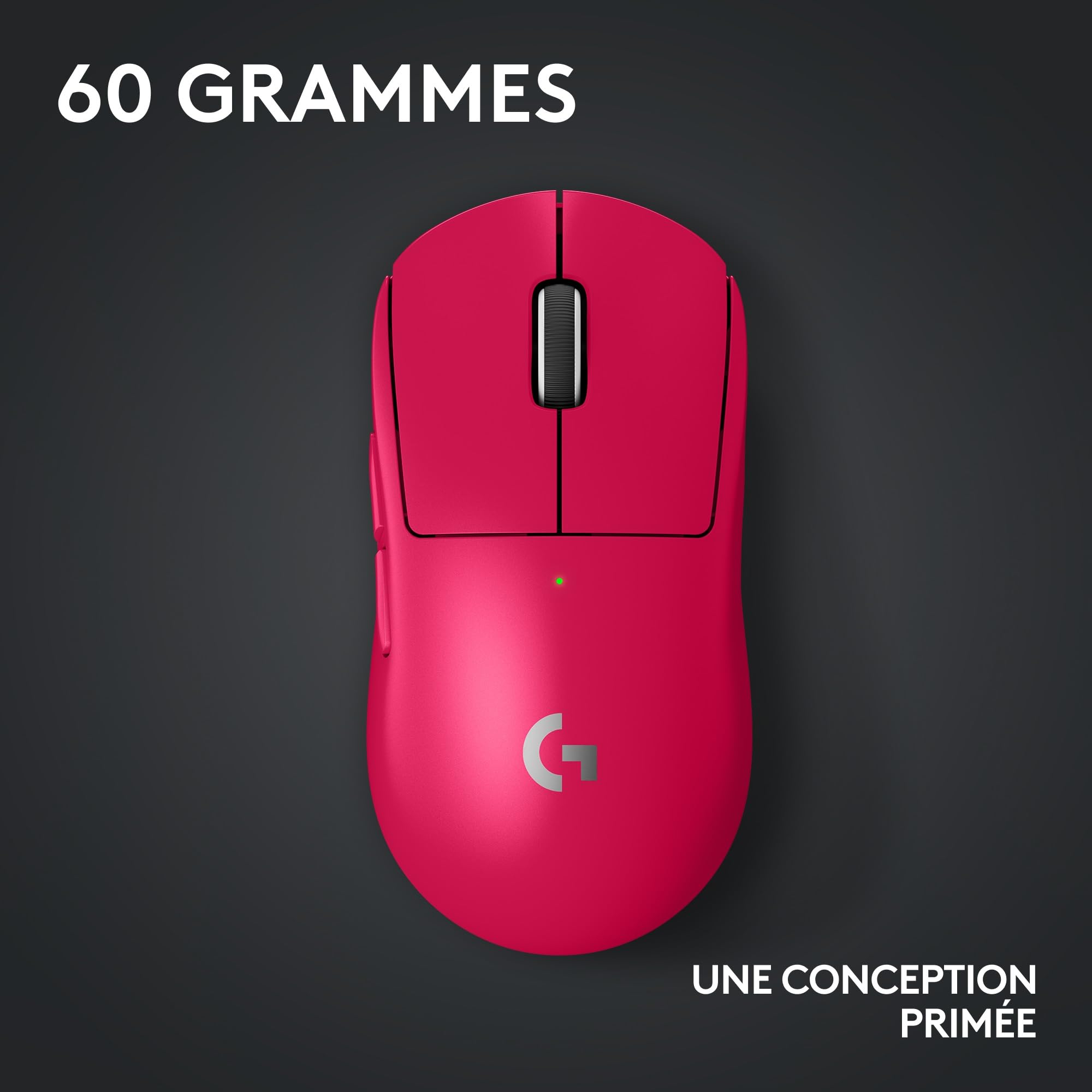 LOGITECH G PRO X SUPERLIGHT 2 LIGHTSPEED Gaming Mouse - MAGENTA - 2.4GHZ - N/A - EER2-933