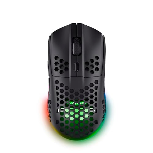 TRUST Souris gaming sans fil HELOX ultra légére - Blanche