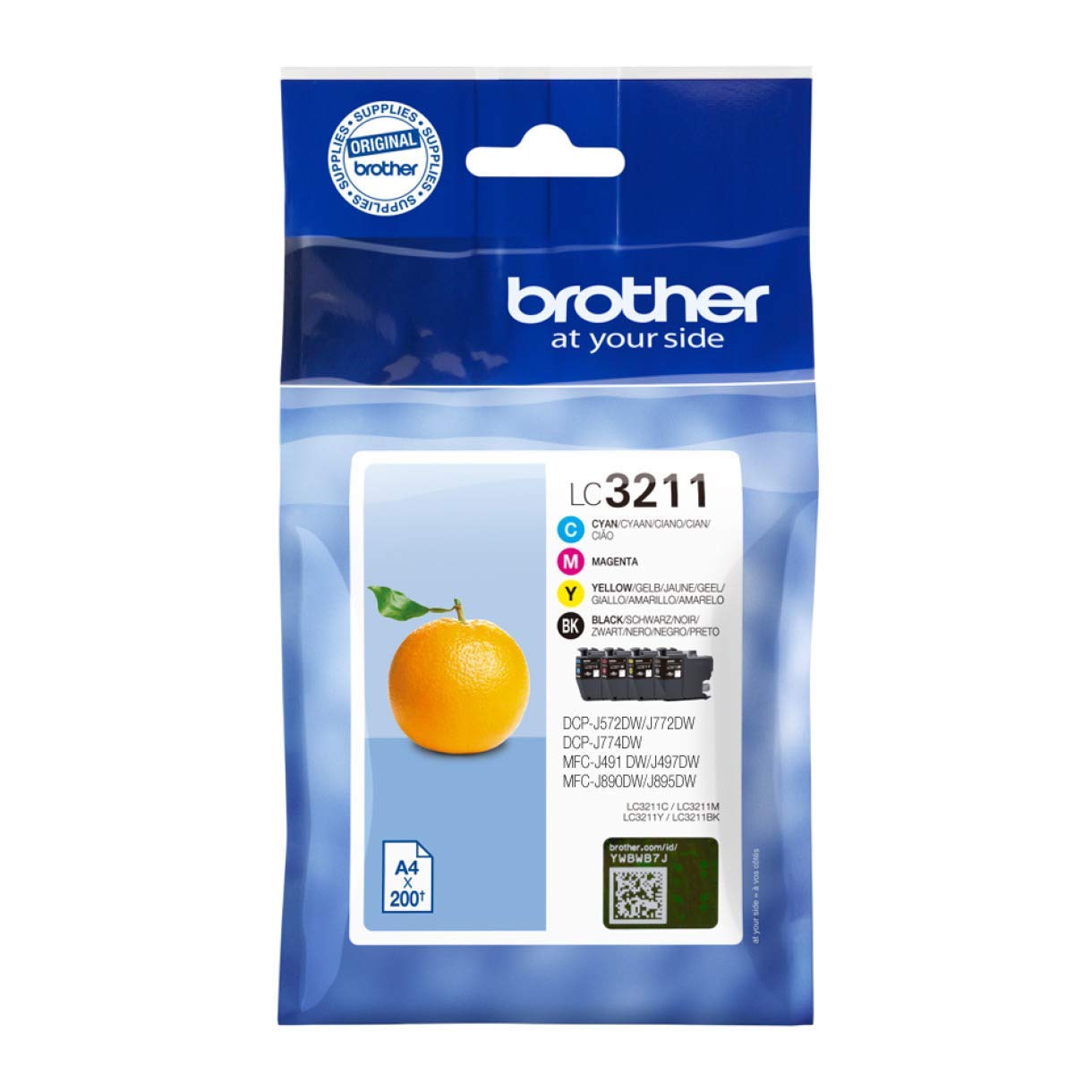 BROTHER LC3211VAL Pack of 4 cartridges black cyan magenta yellow