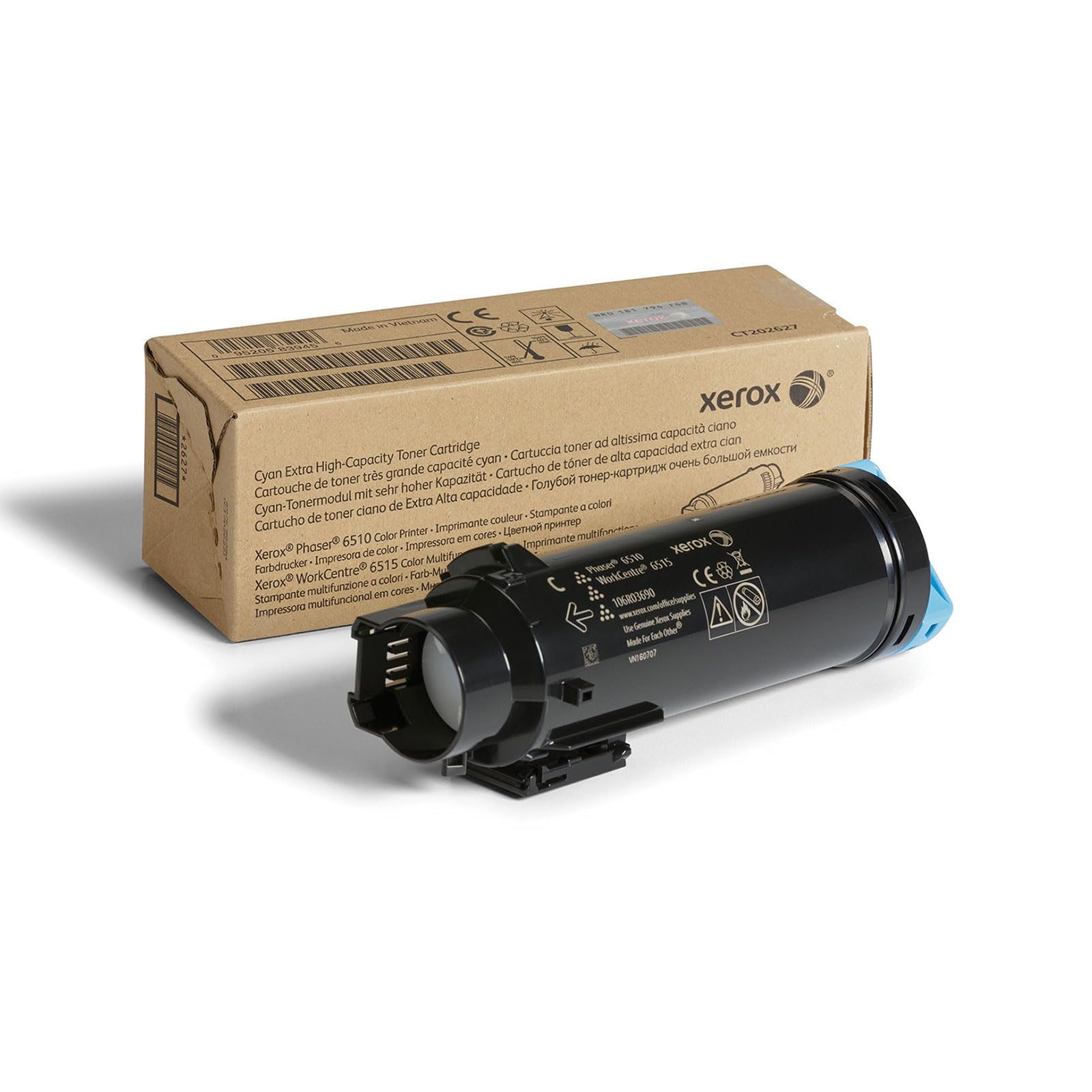 XEROX Toner Cyan Extra Haute Capacité 4.500 pages pour Phaser 6510 Workcentre 6515