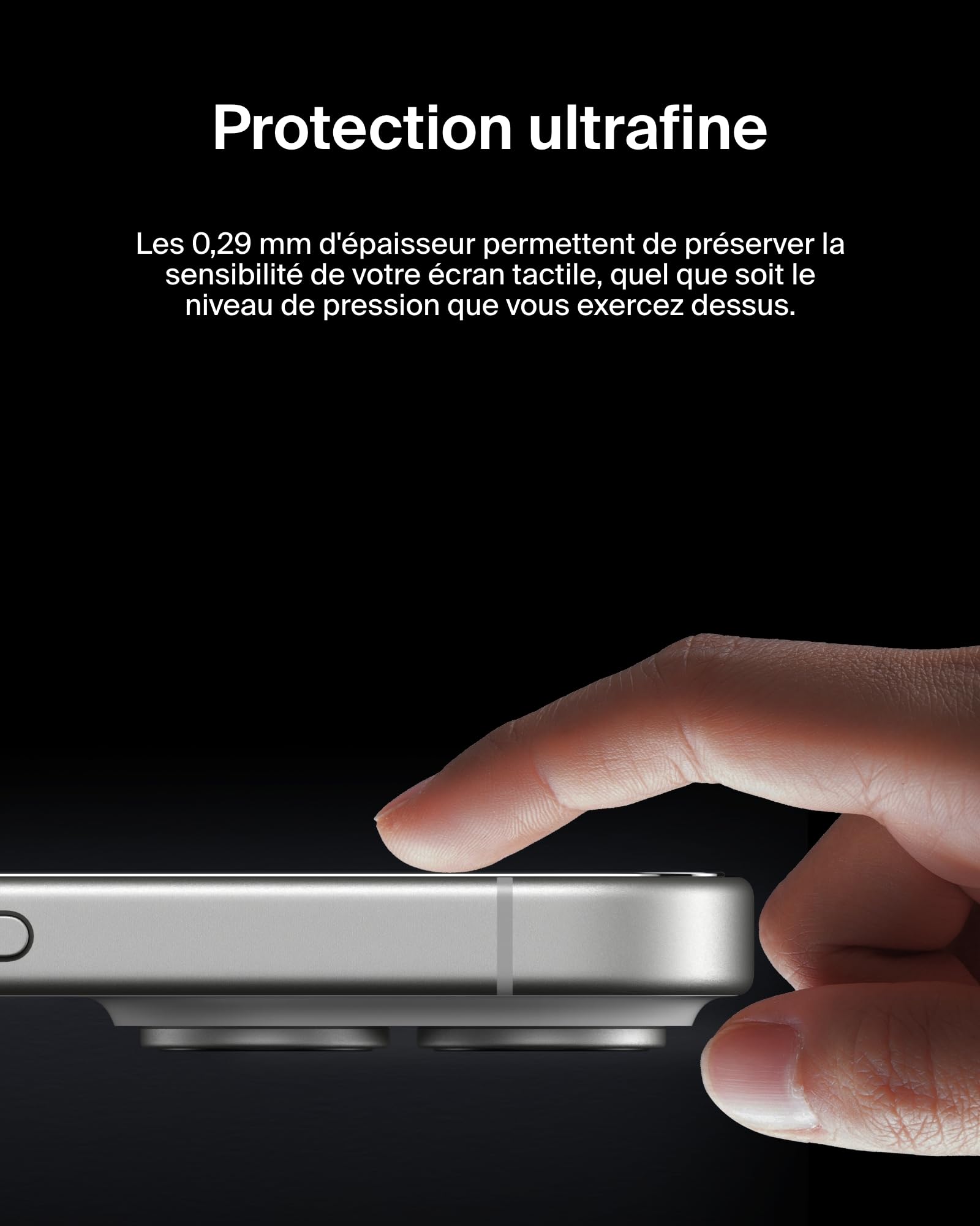 BELKIN ScreenForce Pro Invisiglass Privacy AM Screen Protector - iPhone 16/15/14 Pro