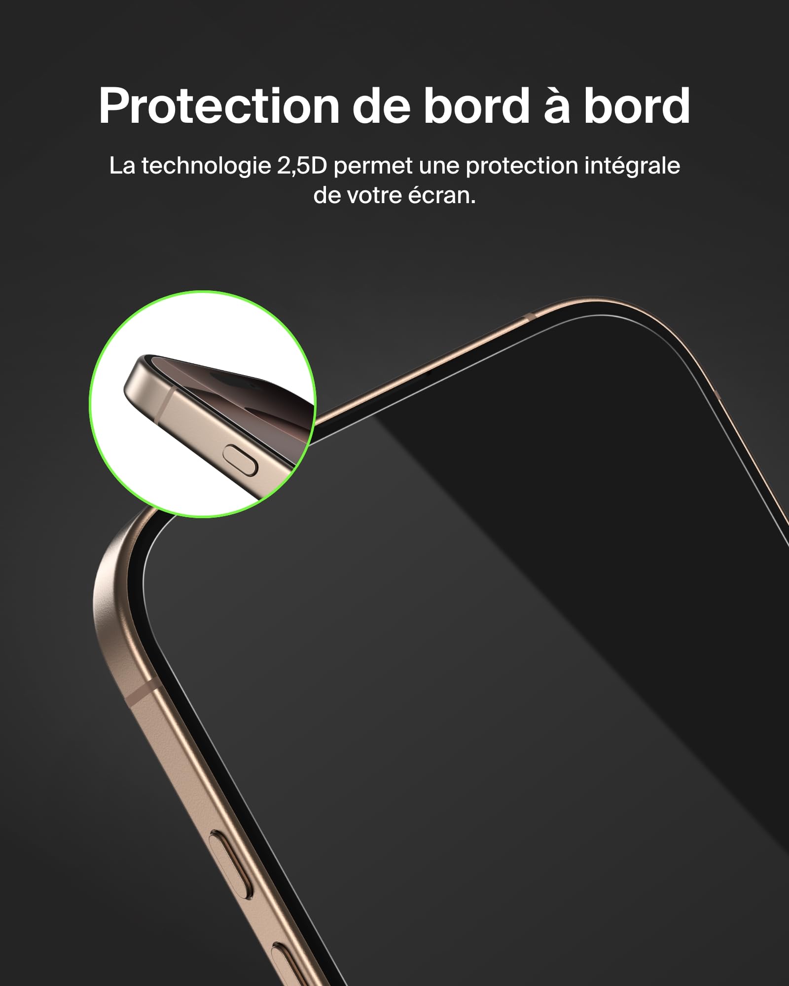 BELKIN ScreenForce Pro Tempered Glass AM Screen Protector - iPhone 16 Pro