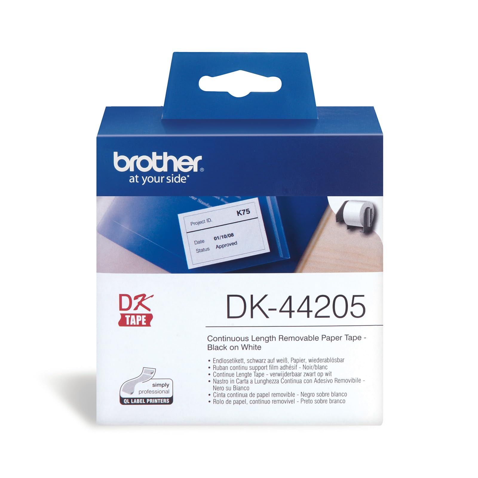 Etiquette / Papier thermique BROTHER DK-44205