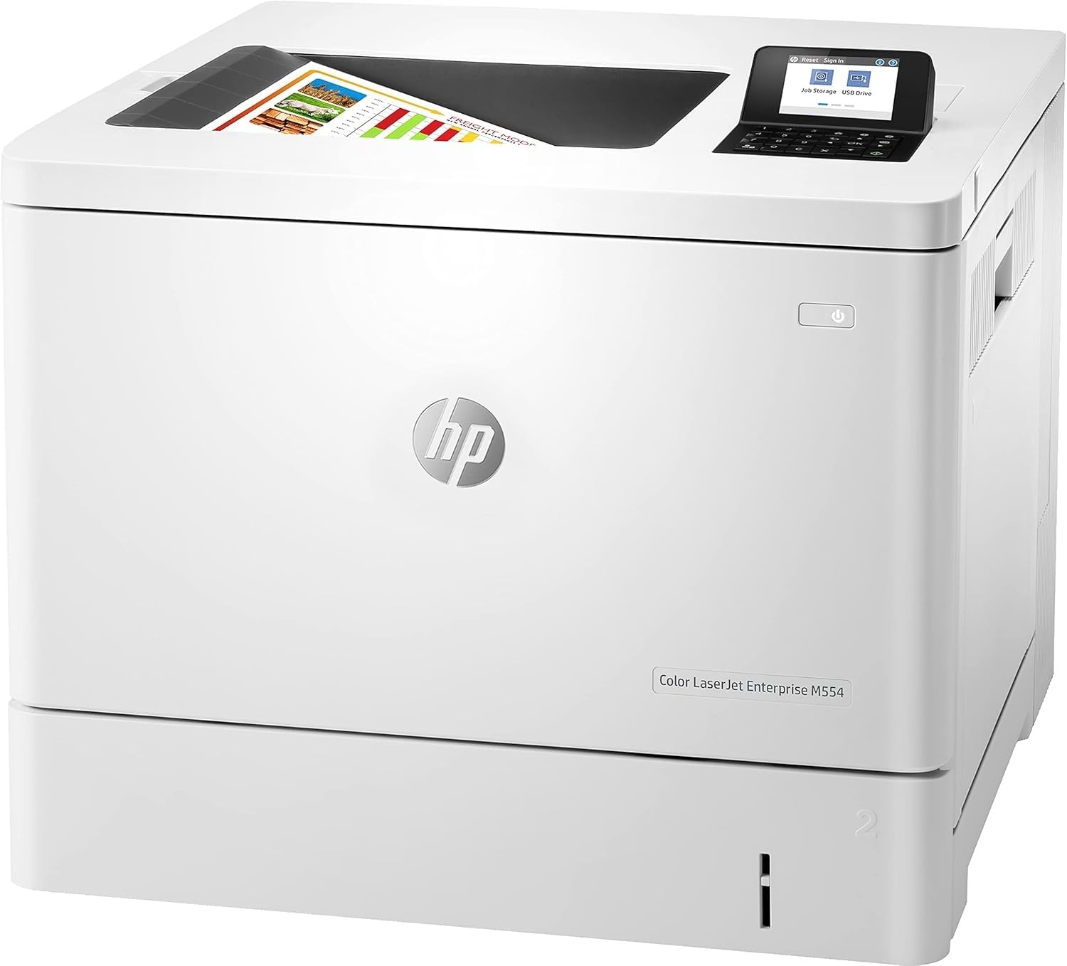 HP Color LaserJet Enterprise M554dn produit neuf emballage abimé A4 color laser USB 33ppm (P)