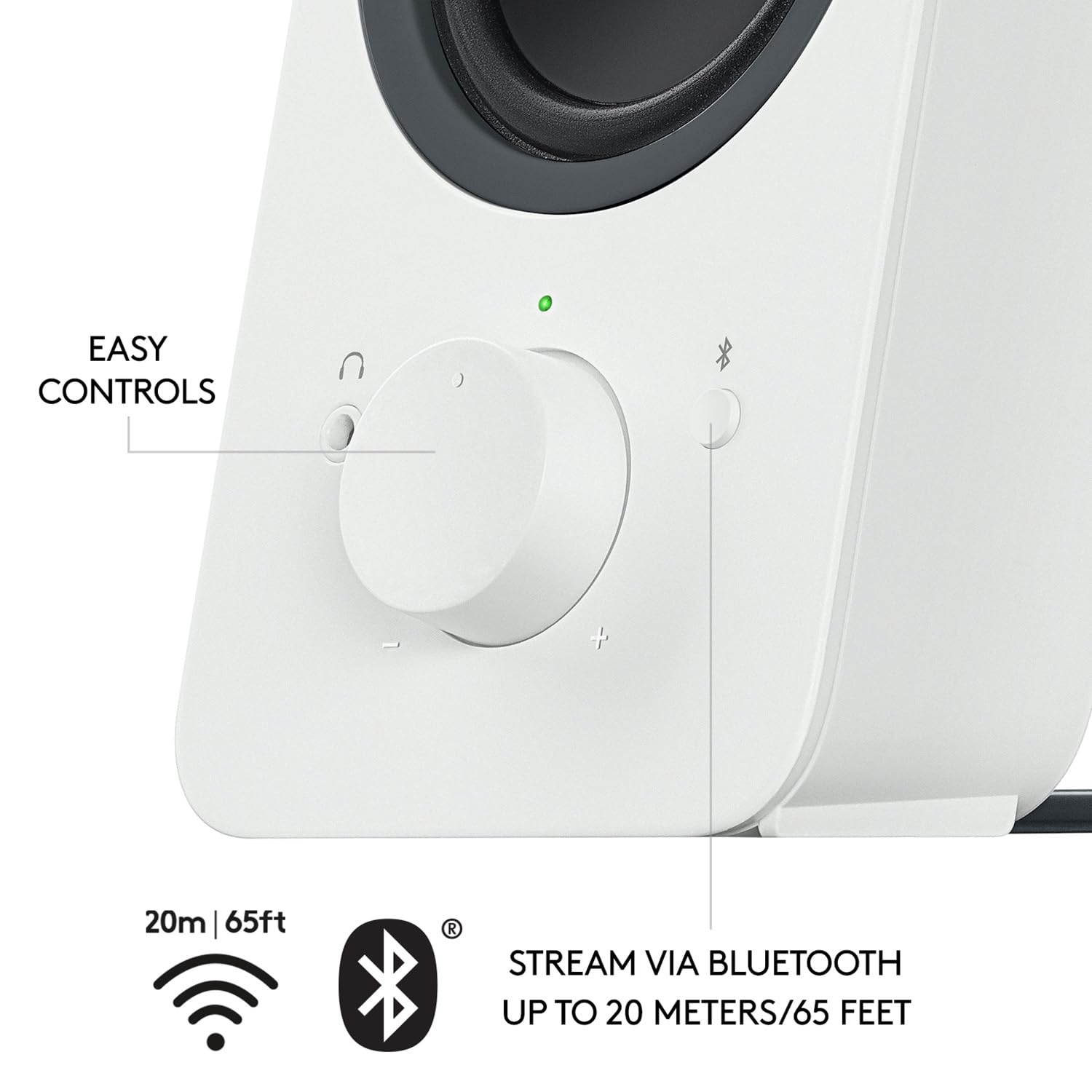 LOGITECH Z207 Speakers for PC 2.0-channel wireless Bluetooth 5 Watt Total white