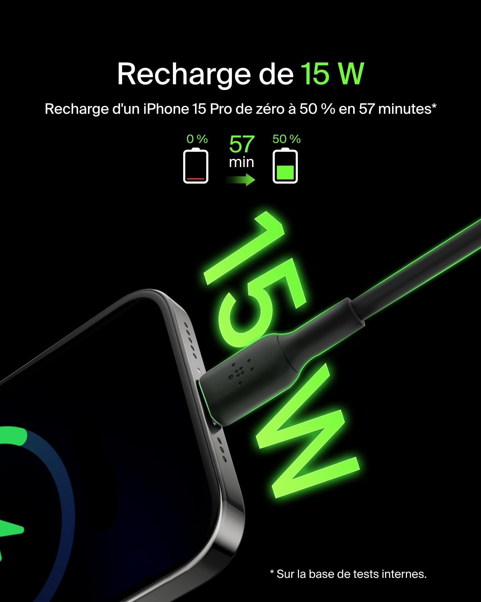 BELKIN BOOST CHARGE USB-A to USB-C Cable PVC 1M Black