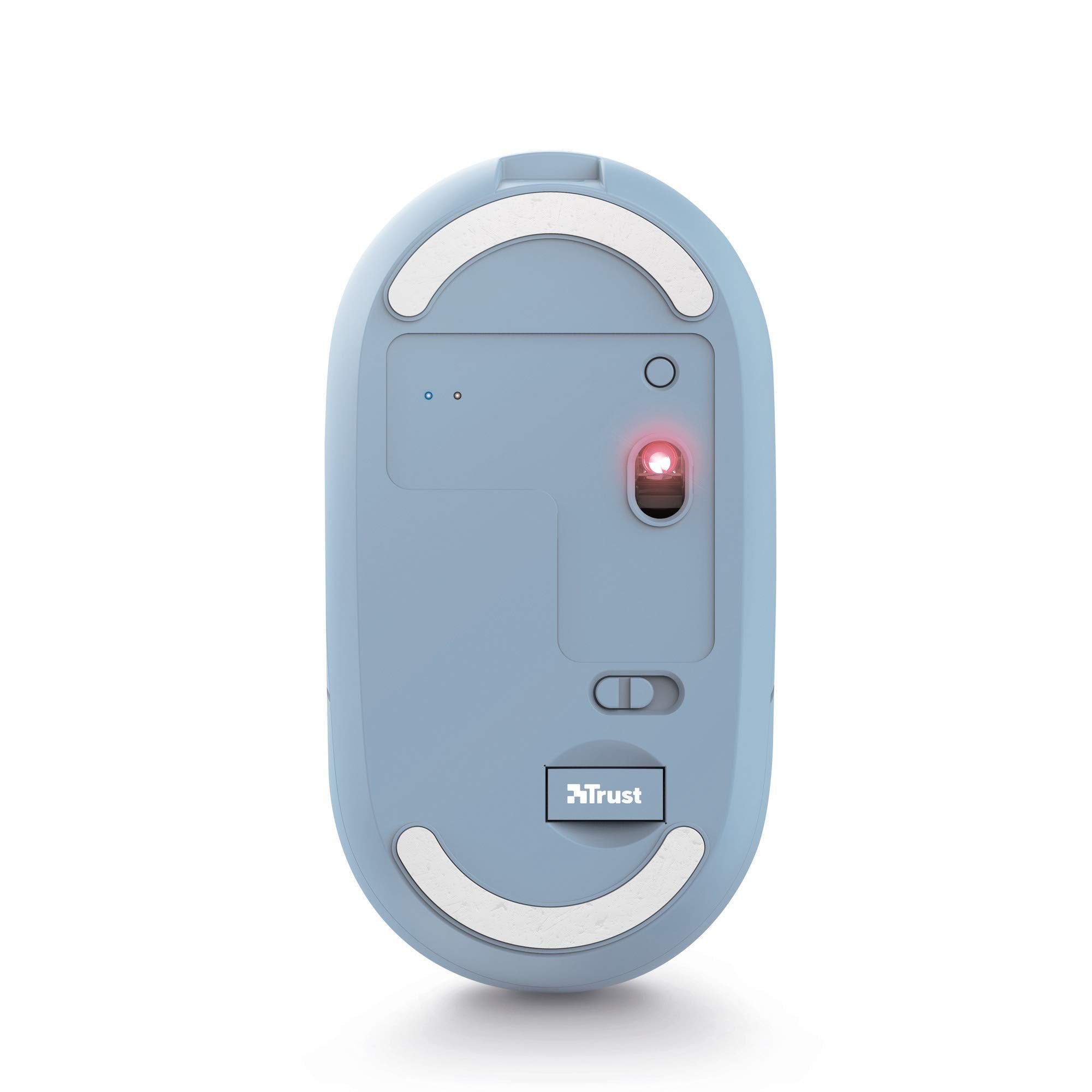 TRUST Souris sans fil PUCK Ultra-plate rechargeable - Bleue