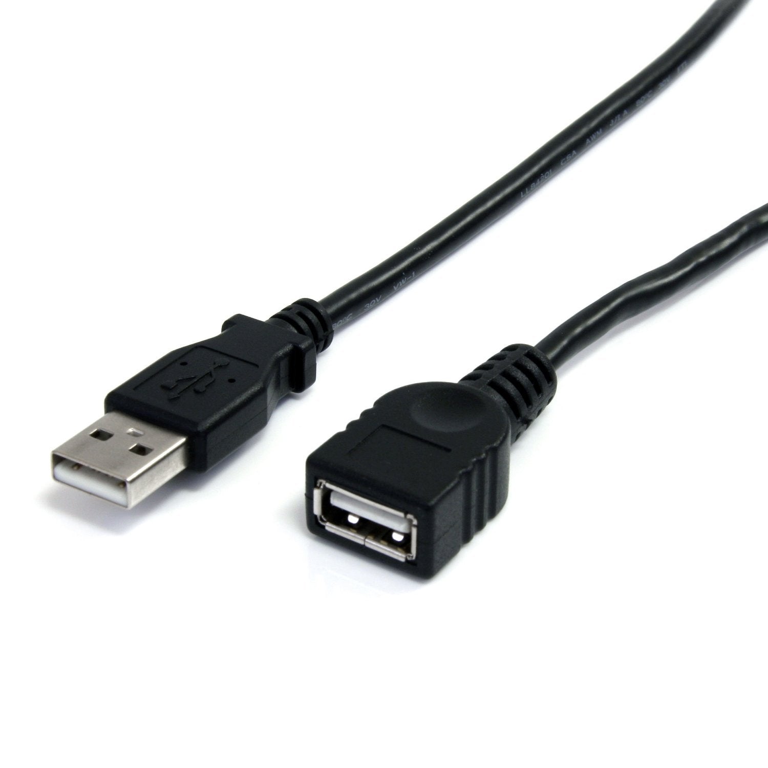 3 ft Black USB Extension Cable A to A
