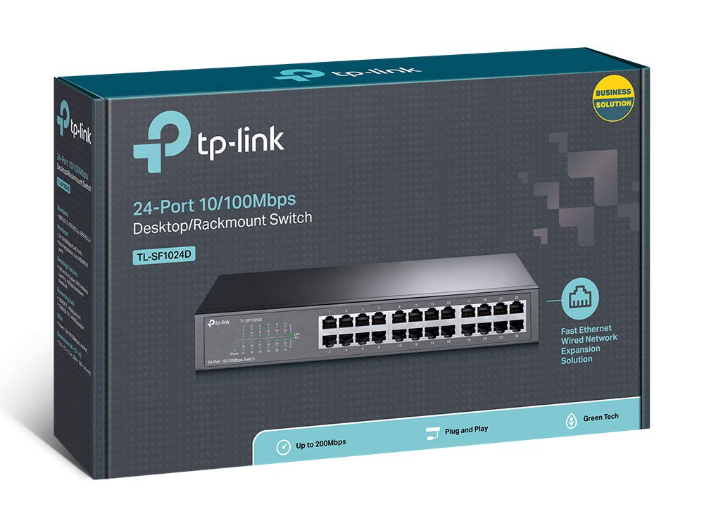 24 p 10/100M Switch 13 inch rack-mount