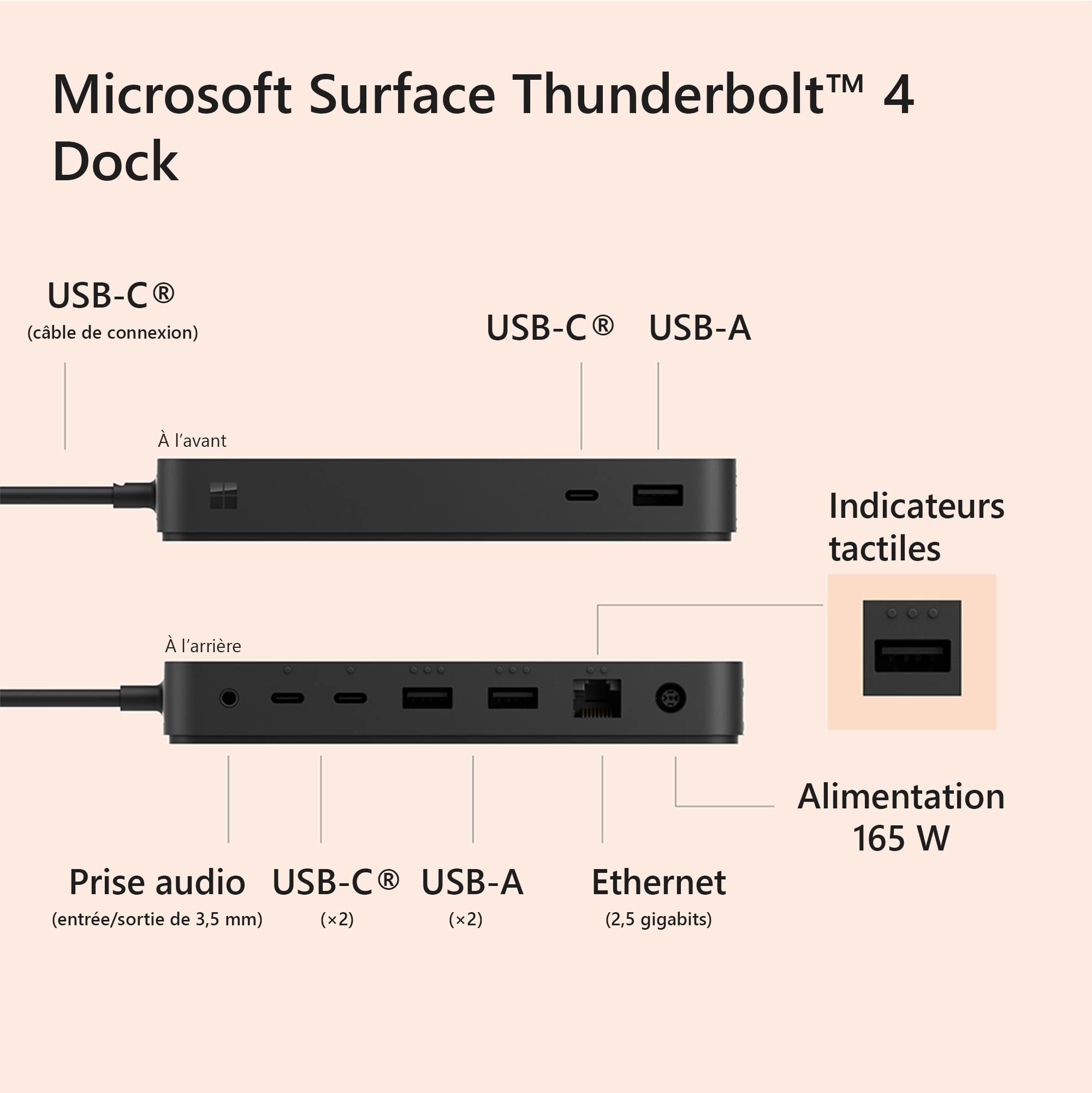 Surface TB4 Dock XZ/NL/FR/DE Black