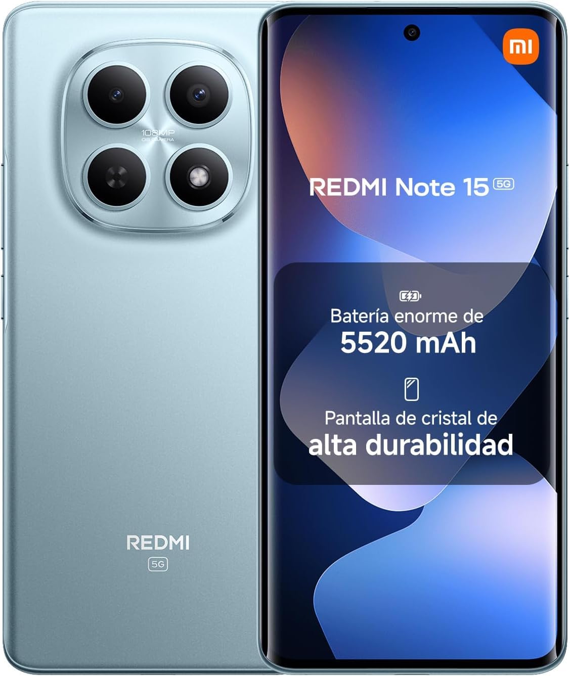 Xiaomi Redmi Note 15 5G (6.77'' - 256 Go, 8 Go RAM) Bleu