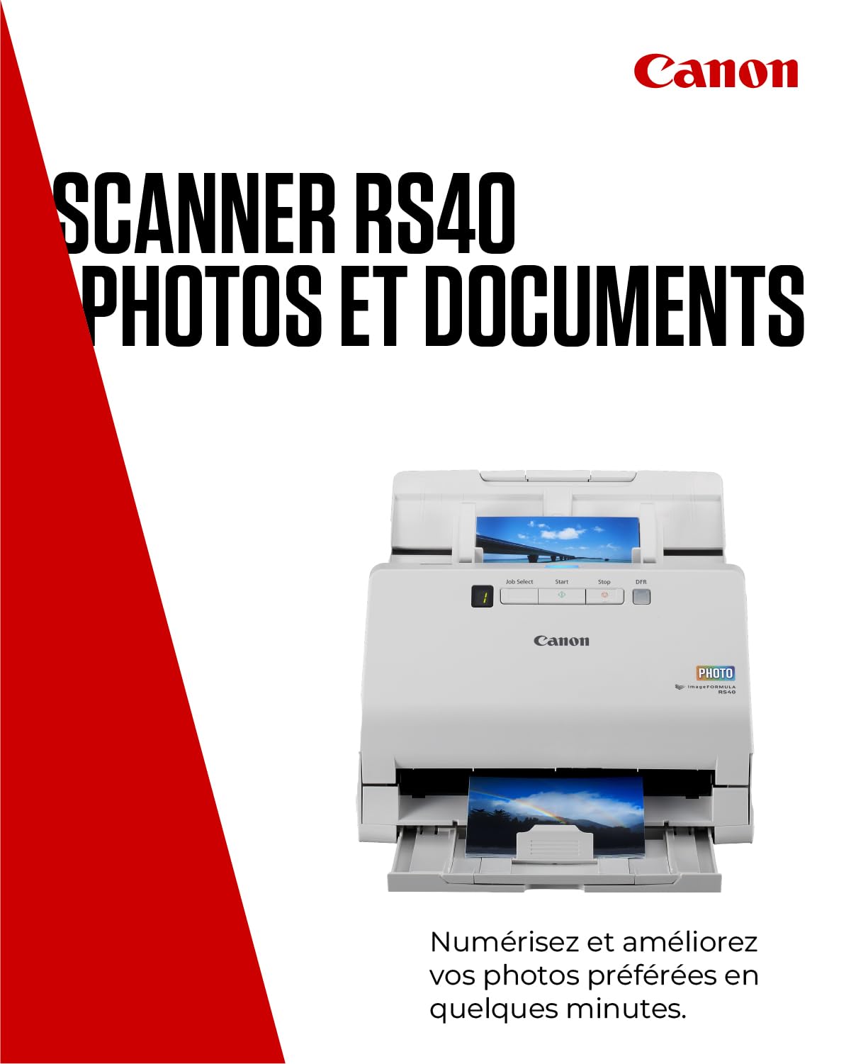 CANON imageFORMULA RS40 Photo and Document Scanner 40ppm mono 30ppm color