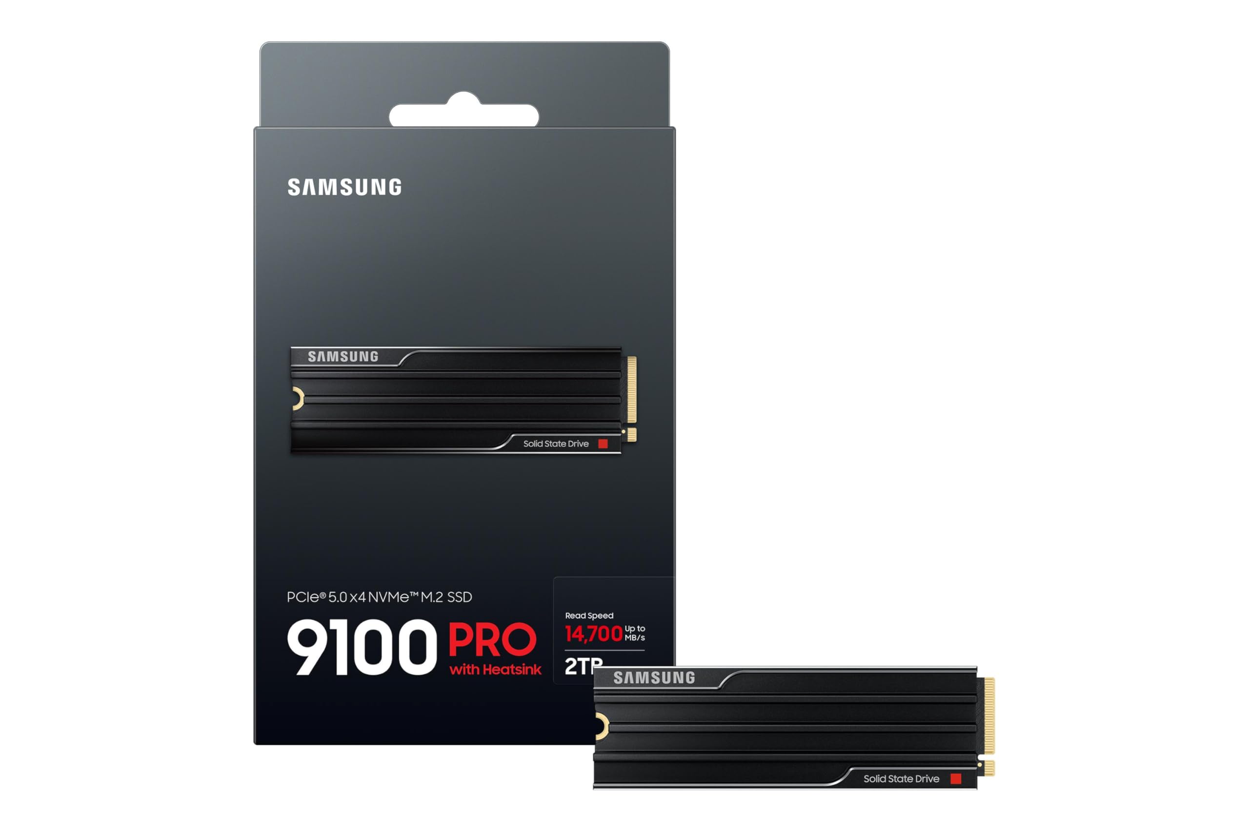 9100PRO 2TB SSD M.2 NVMe PCIe 5 Heatsink