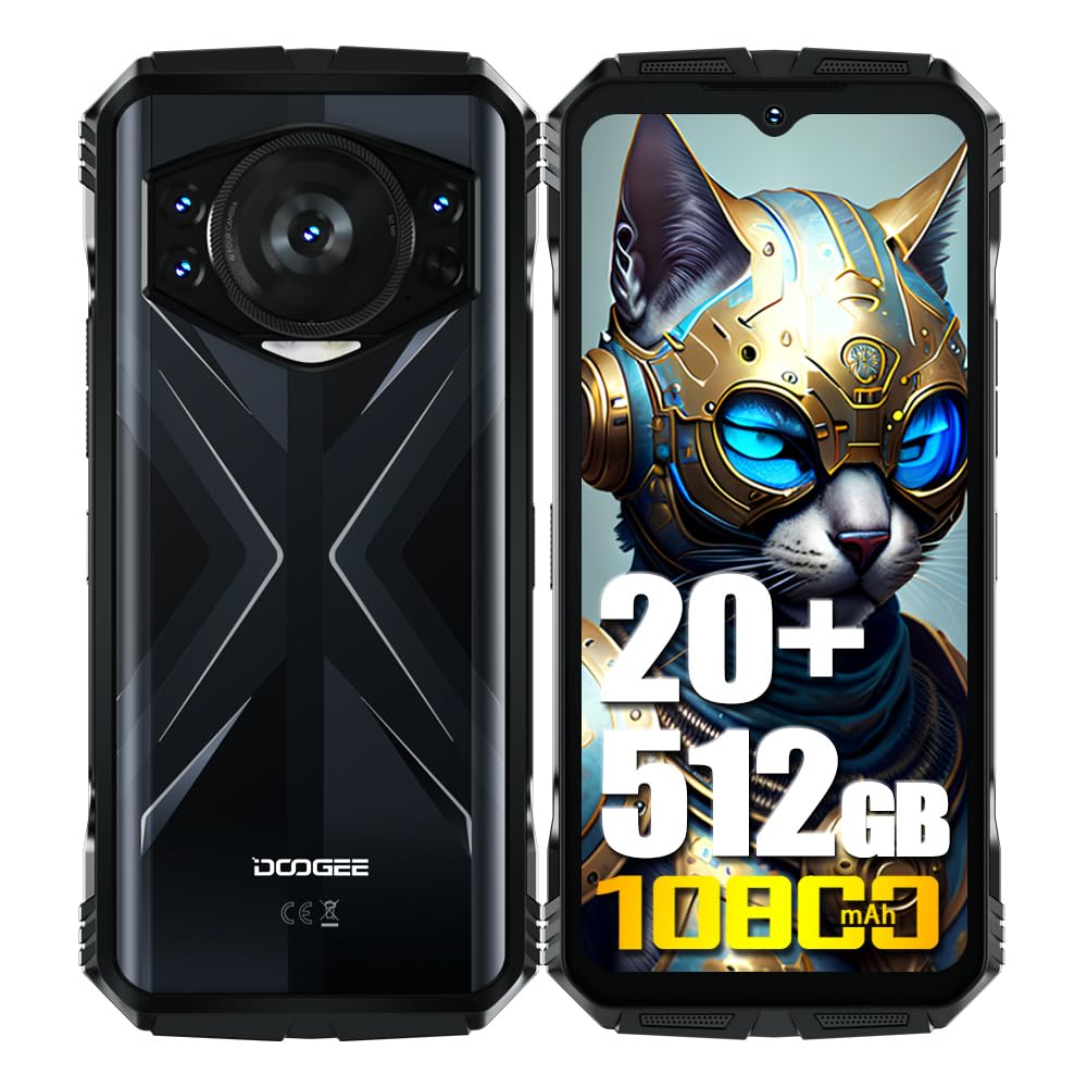 Doogee S118 (Double Sim - 6.58'', 512 Go, 8 Go RAM) Rouge