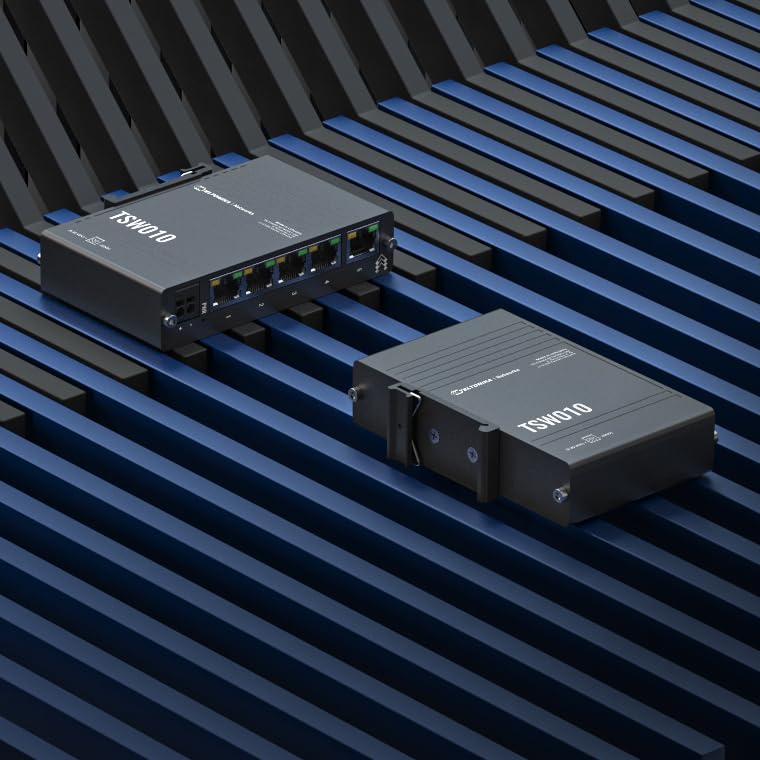 TELTONIKA NETWORKS TSW010 Gigabit switch with DIN rail