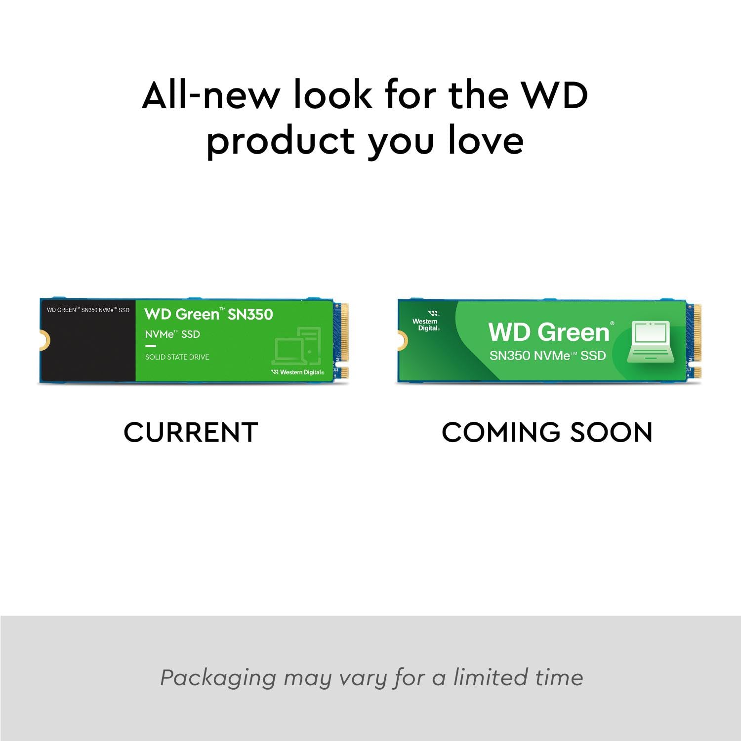 WD Green SN350 NVMe SSD 500Go M.2 2280 PCIe Gen3