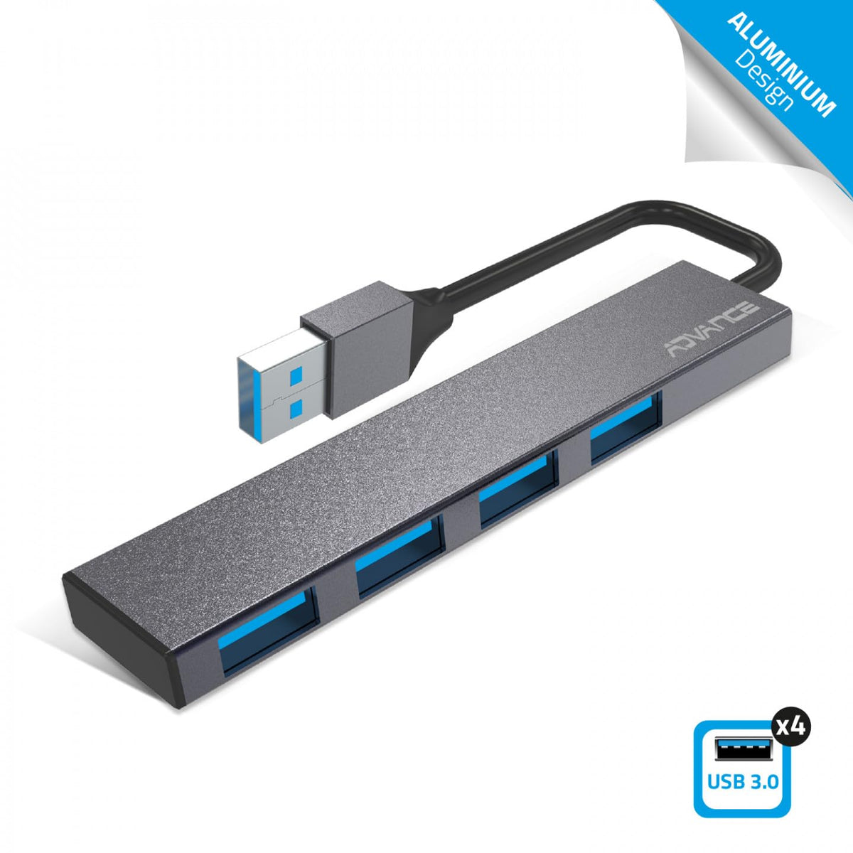 Hub USB 4 ports 3.0 autoalimenté