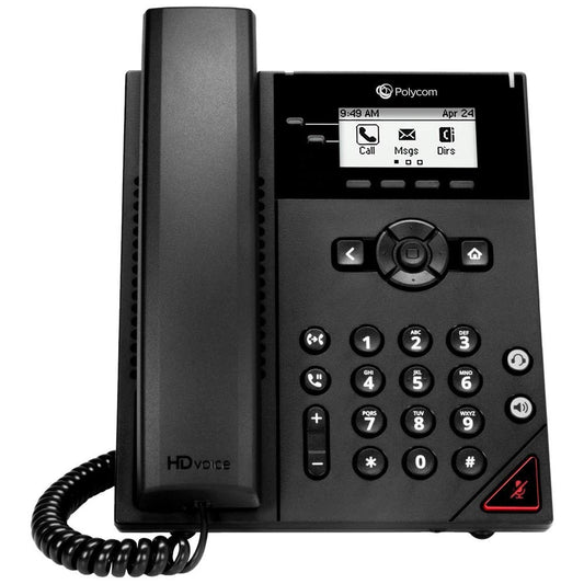POLY VVX 150 téléphone de bureau IP PoE - 2 lignes SIP