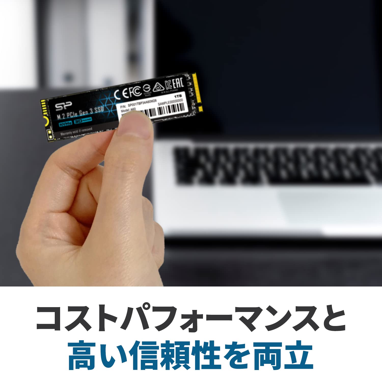 SILICON POWER SSD P34A60 256Go M.2 PCIe Gen3 x4 NVMe 2200/1600 Mo/s