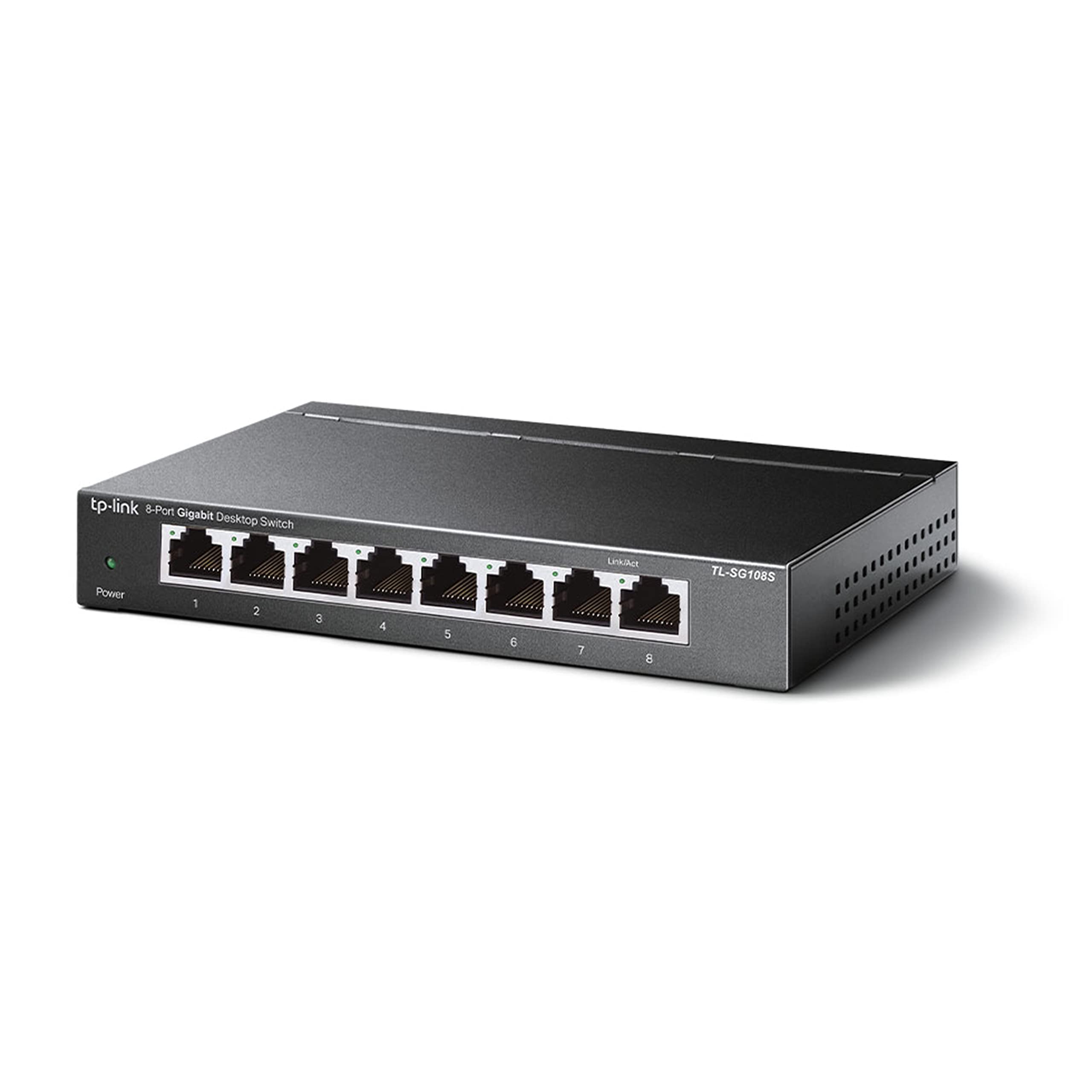 TP-LINK TL-SG108S 8-Port Desktop Gigabit Ethernet Switch Steel Case