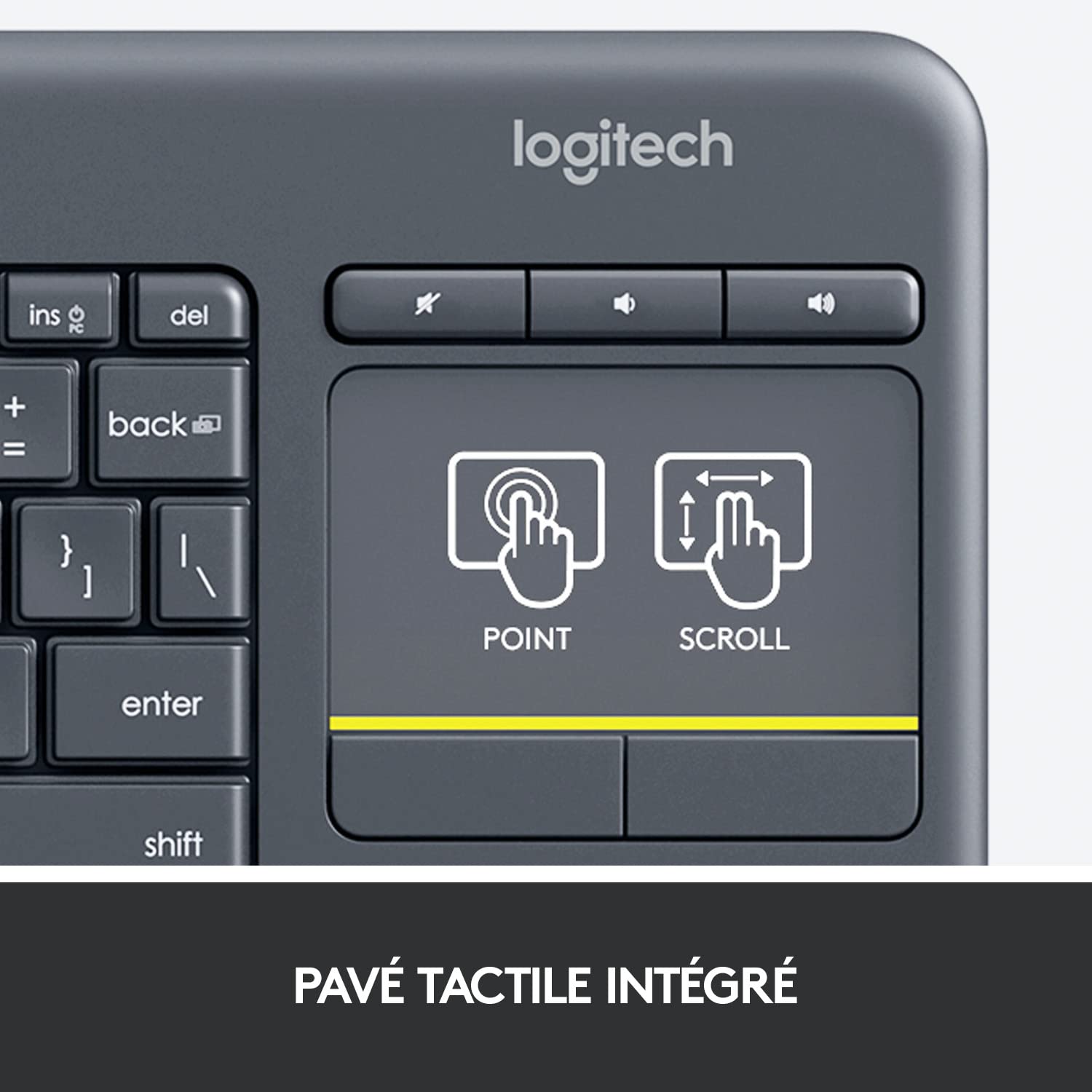 LOGI K400 plus Wireless Keyboard