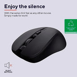 TRUST Souris sans fil silencieuse MYDO SILENT Noire - ECO