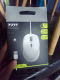 PORT DESIGNS Mouse Office Pro Silent Wired - White
