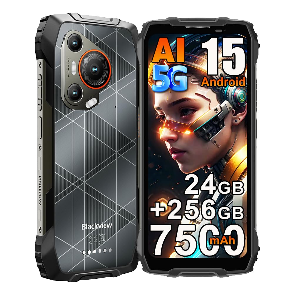 Blackview BL7000 (Doke IA - 5G - Écran 6.78'' - 256 Go, 8 Go RAM) Noir