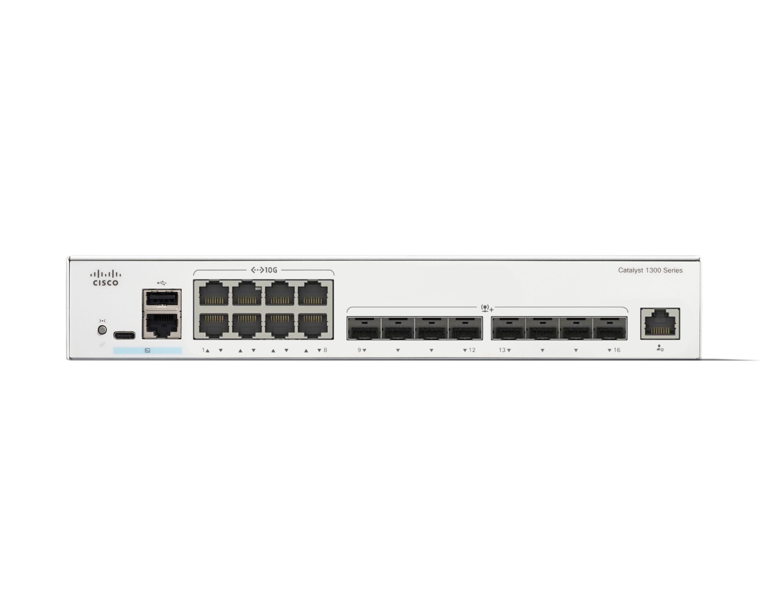 CISCO Catalyst 1300 16-Port Switch / 8-Port 10GE RJ45 + 8-Port 10GE SFP+