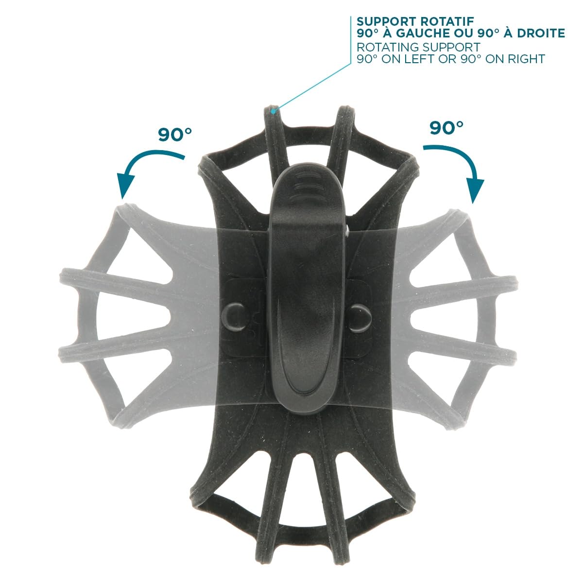 Univ Belt Clip ABS Rotating 90°+Silico