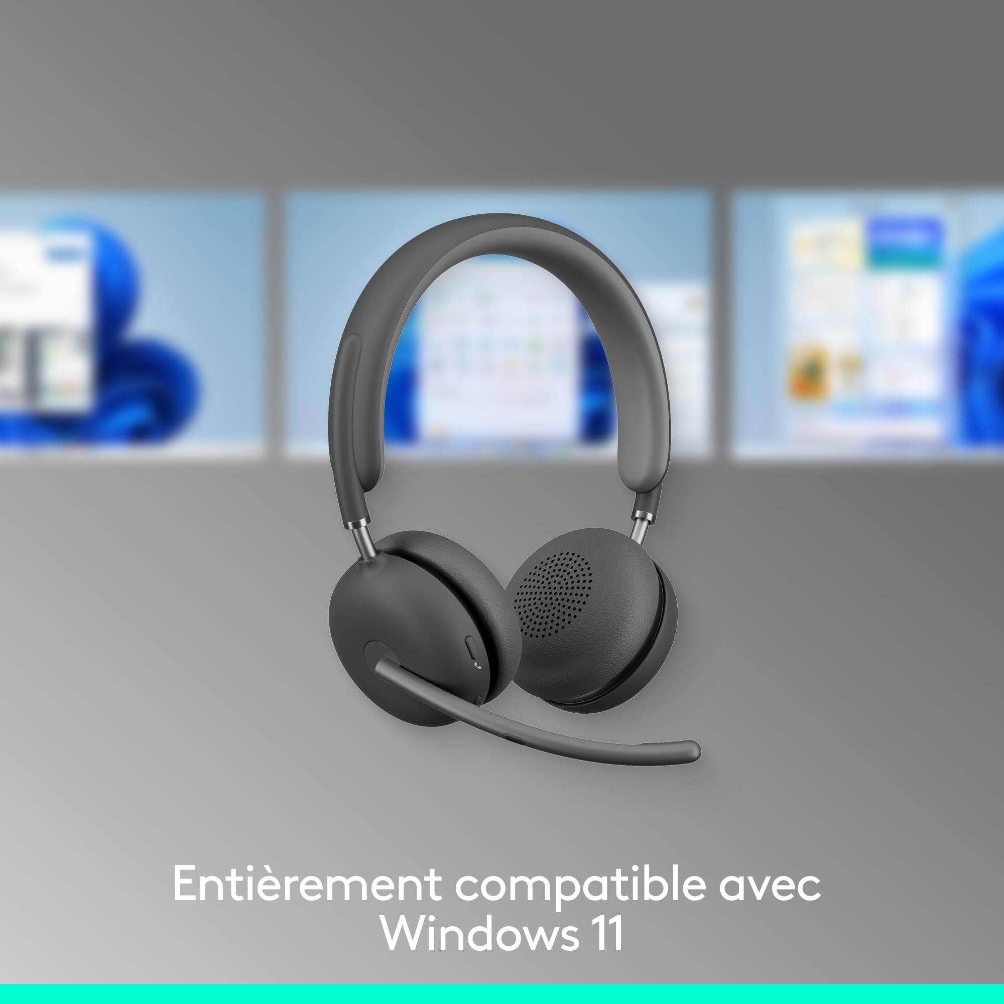 LOGITECH HEADSET - Zone Wireless 2 UC - GRAPHITE TEAMS - 2.4GHZ/BT - EMEA-914 - A00174 A00172 NO STAND