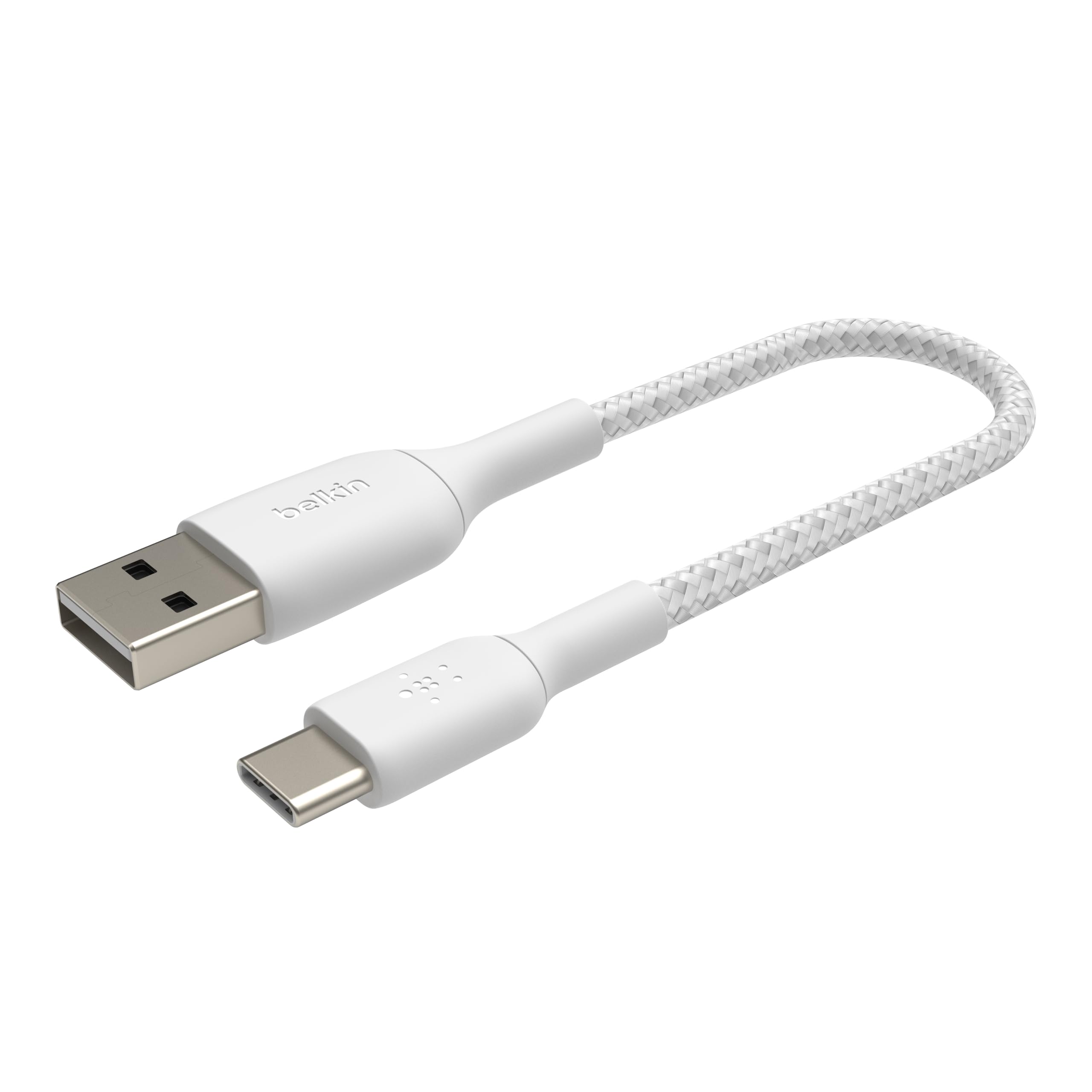 BELKIN BOOST CHARGE USB-A to USB-C Cable Braided 0.15M White