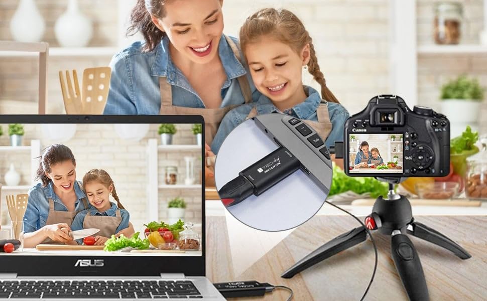 Techly I-USB-VIDEO-1080TY Carte de capture de signal HDMI 1080p Grabber pour USB 2.0
