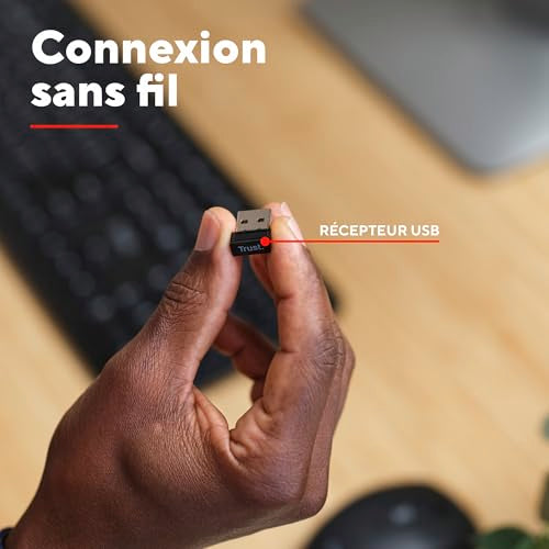 TRUST Clavier sans fil ODY II silencieux (FR)
