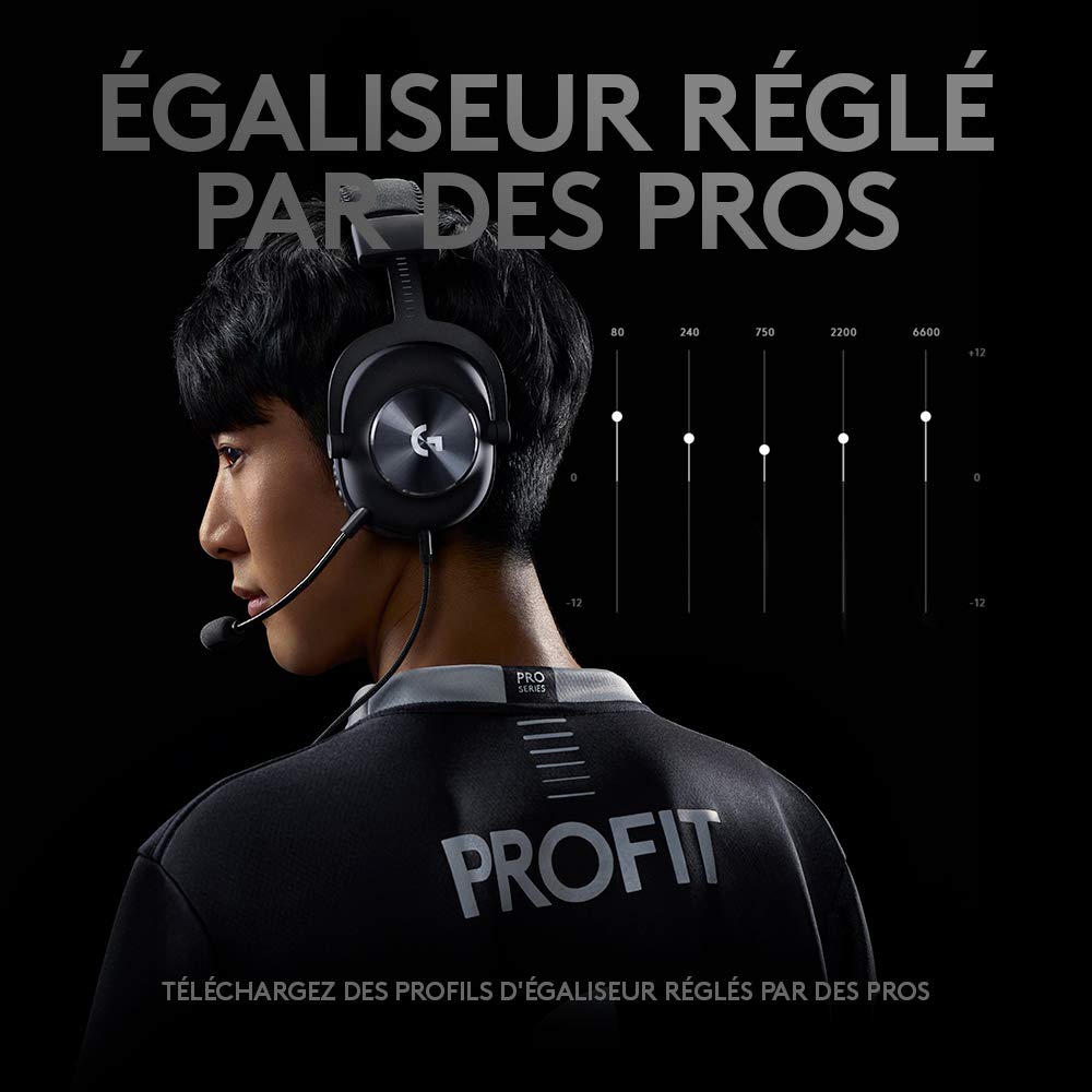 LOGITECH G Pro X Headset full size wired 3.5 mm jack noise isolating