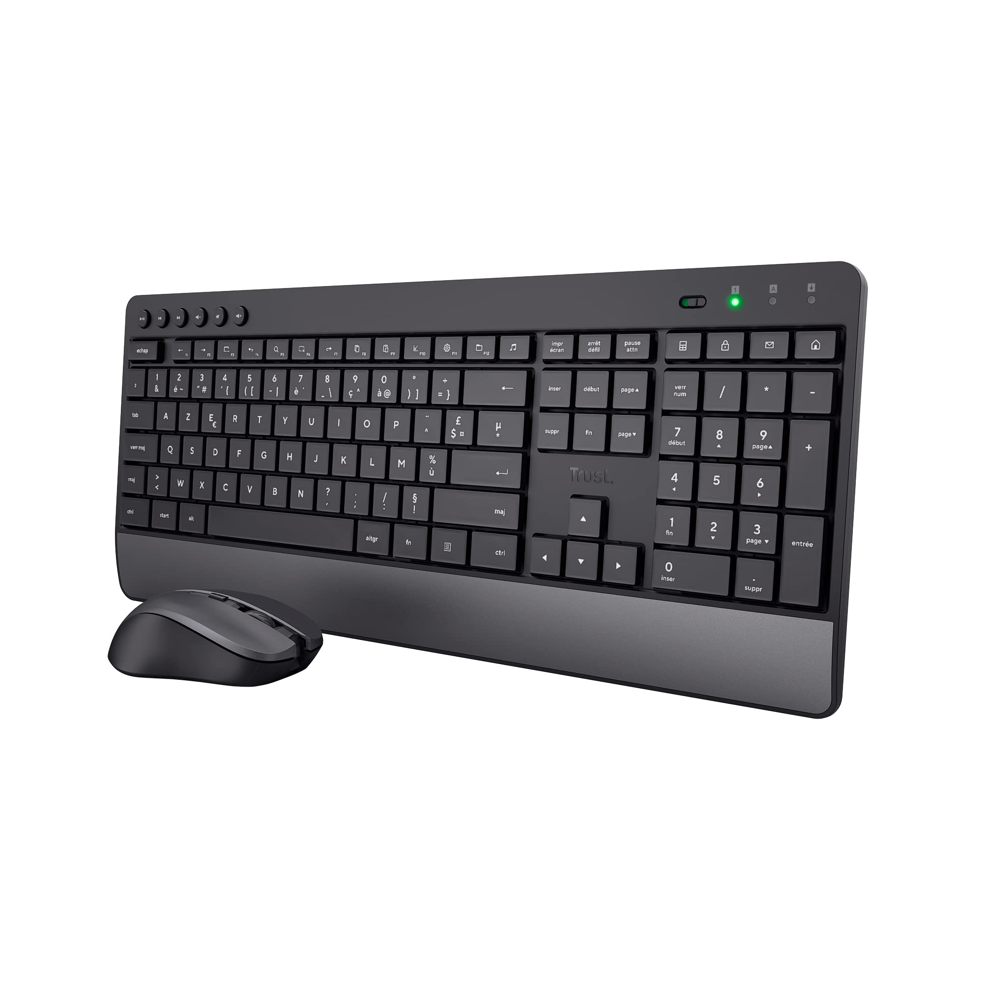 TRUST Pack clavier & souris sans fil TREZO (FR)