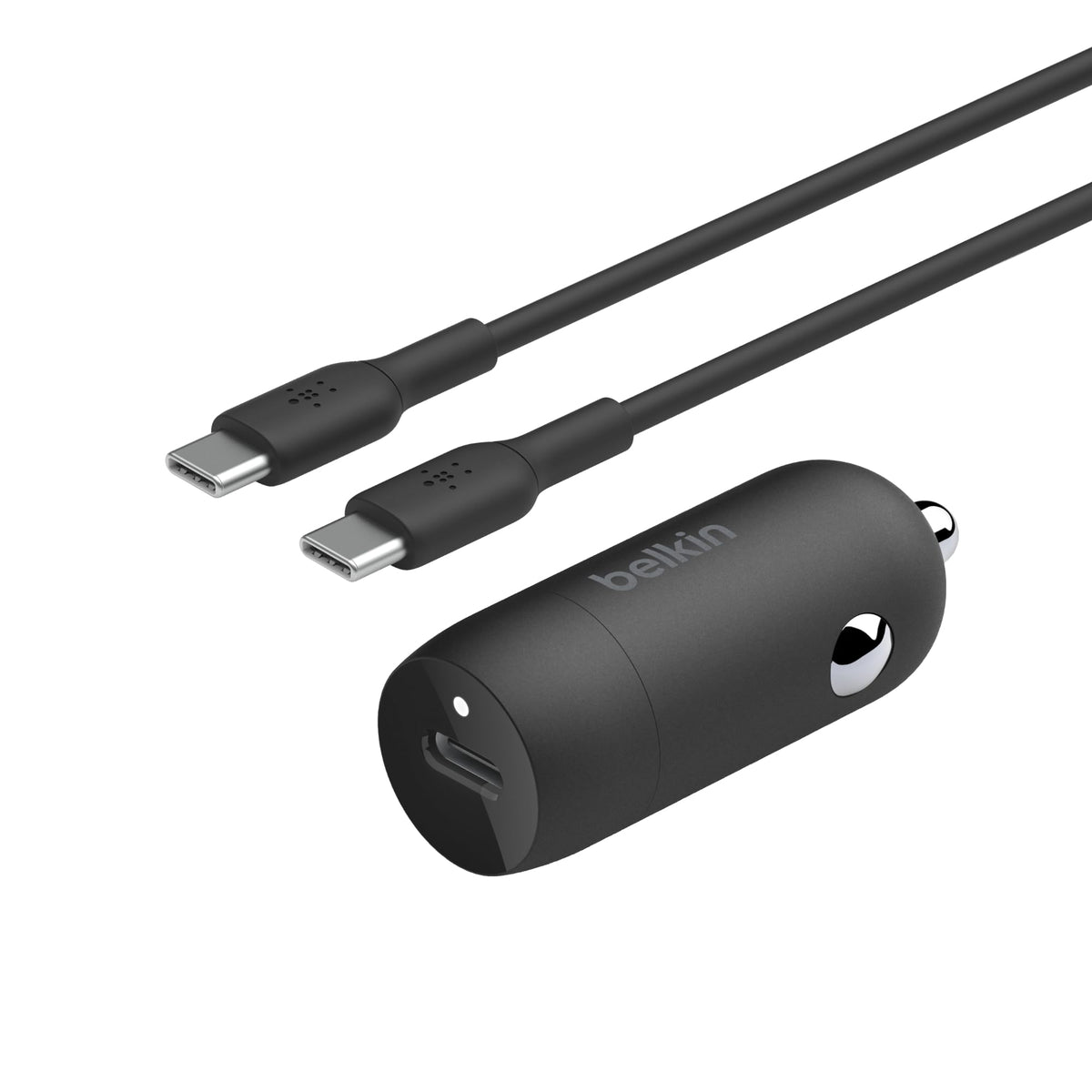 BELKIN 30W USB PD Car Charger With PPS W/PVC C-C 1M BLK